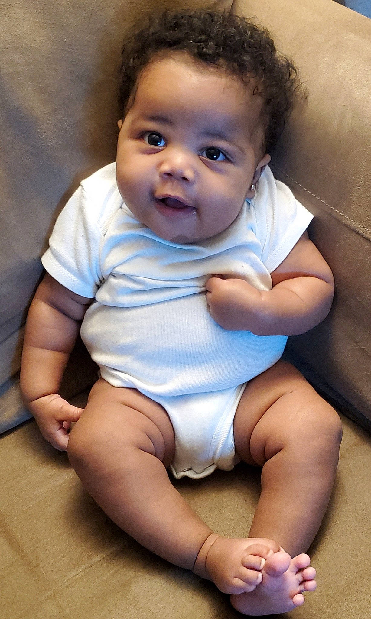 Desirée joined the competition — help win amazing prizes! baby, cheek, child, face, lip, person, sitting, skin, toddler