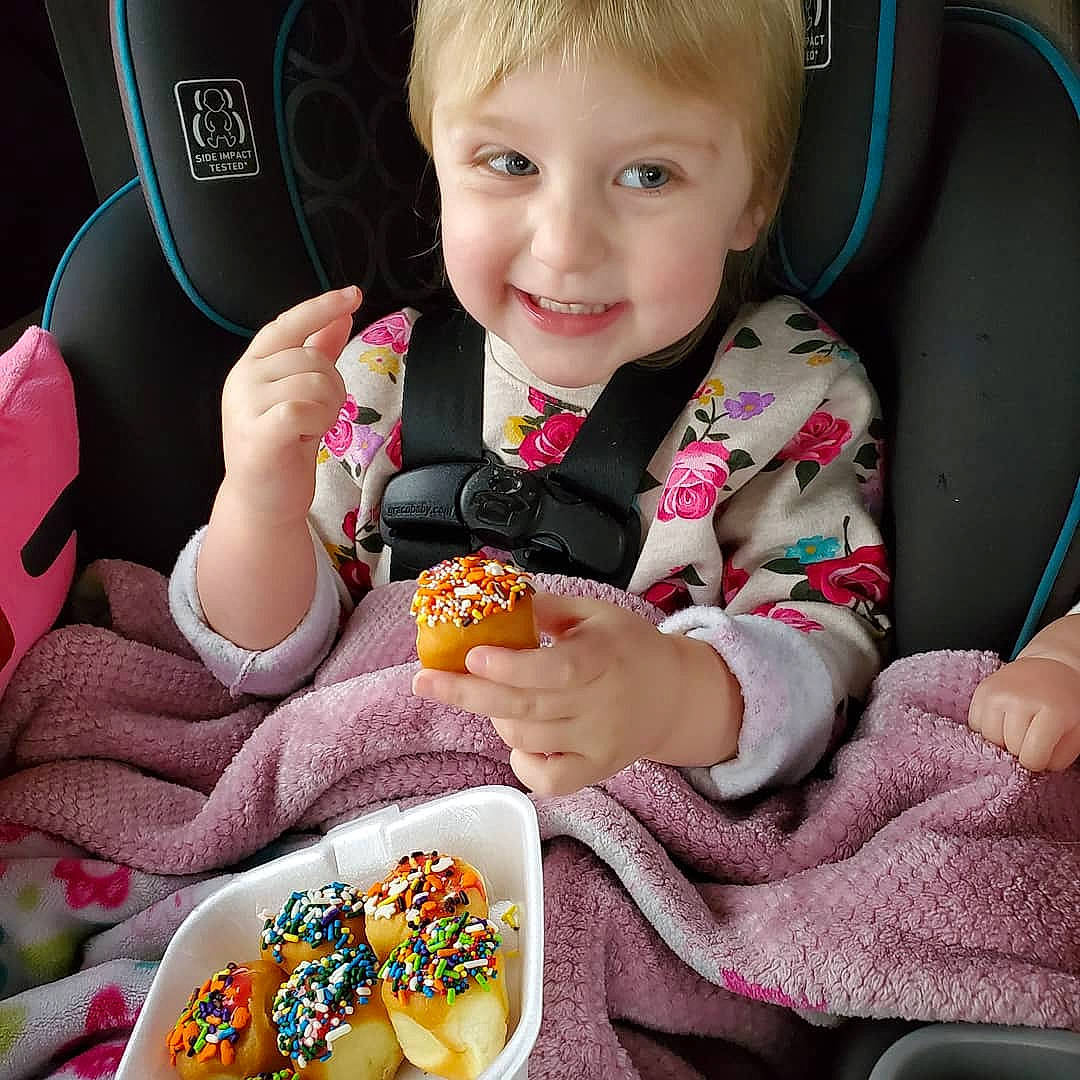 Dylan is registered to the contest to win money with this photo: child, comfort_food, cuisine, dish, eating, fast_food, finger, finger_food, food, joy, junk_food, kids_meal, lunch, meal, person, snack, sweetness, toddler