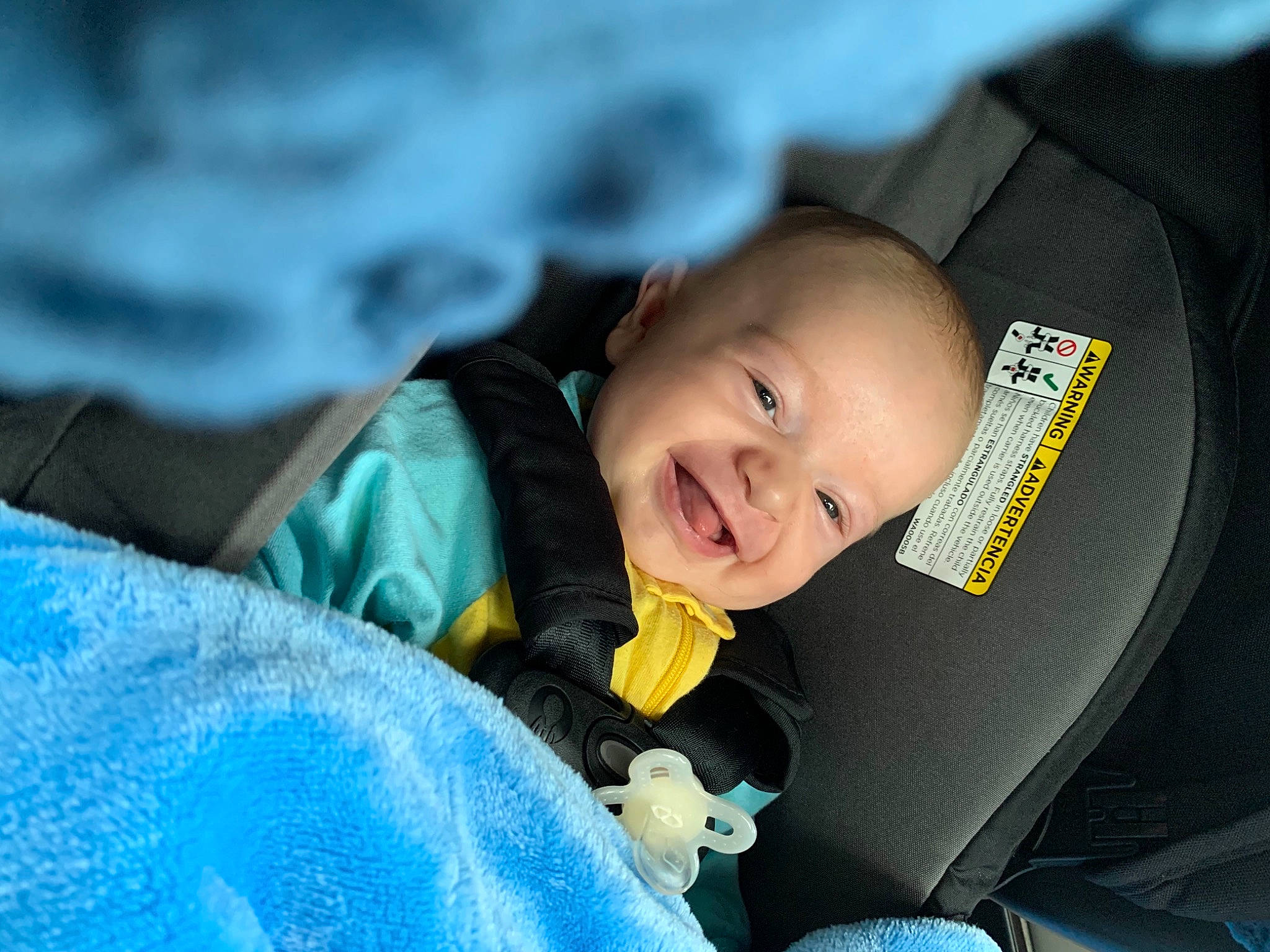 Kodi joined the competition — help win amazing prizes! auto_part, automotive_design, baby, baby_carriage, baby_products, car_seat, car_seat_cover, comfort, electric_blue, face, family_car, flash_photography, happy, joy, luxury_vehicle, motor_vehicle, person, sky, smile, toddler