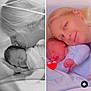 Kenzo participe au concours pour gagner de l'argent avec cette photo : mother, newborn, baby, infant, sleeping, kiss, love, family, portrait, closeup, skin, head, hand, blanket, clothing, earring, hair, smile, heart_emoji, bed