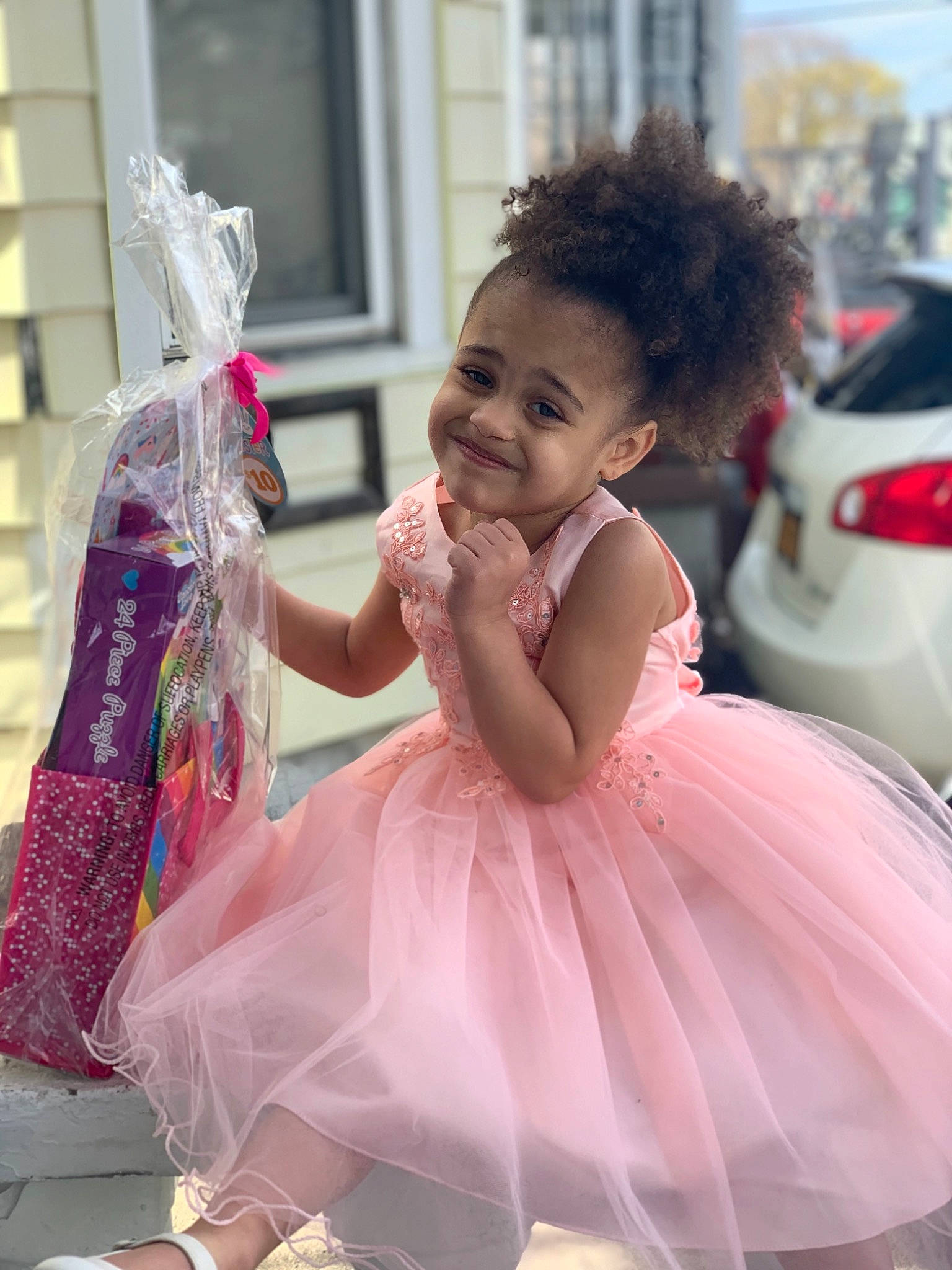 Jenesis is registered to the contest to win money with this photo: ballet_tutu, child, costume, dress, joy, person, pink, smile, toddler