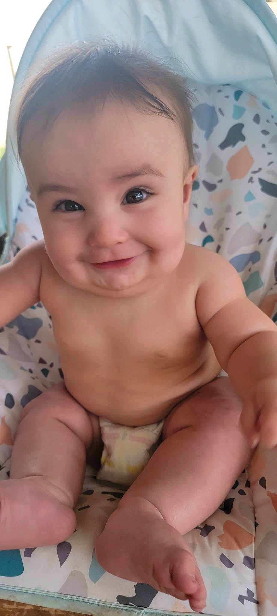 Ellis joined the competition — help win amazing prizes! cheek, chest, eye, eyelash, finger, head, human_body, iris, joy, lip, mouth, muscle, neck, nose, person, shoulder, skin, smile, stomach, thigh