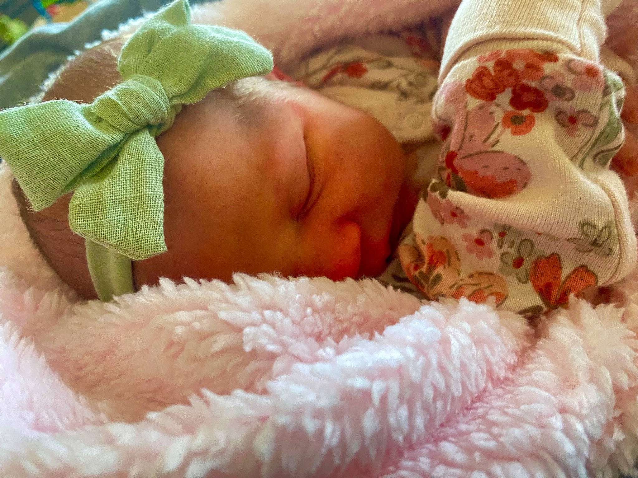 Layken is registered to the contest to win money with this photo: baby, baby_sleeping, baby_toddler_clothing, bedding, bedtime, child, close_up, comfort, finger, foot, head, linens, mouth, nail, peach, person, pink, room, skin, thumb