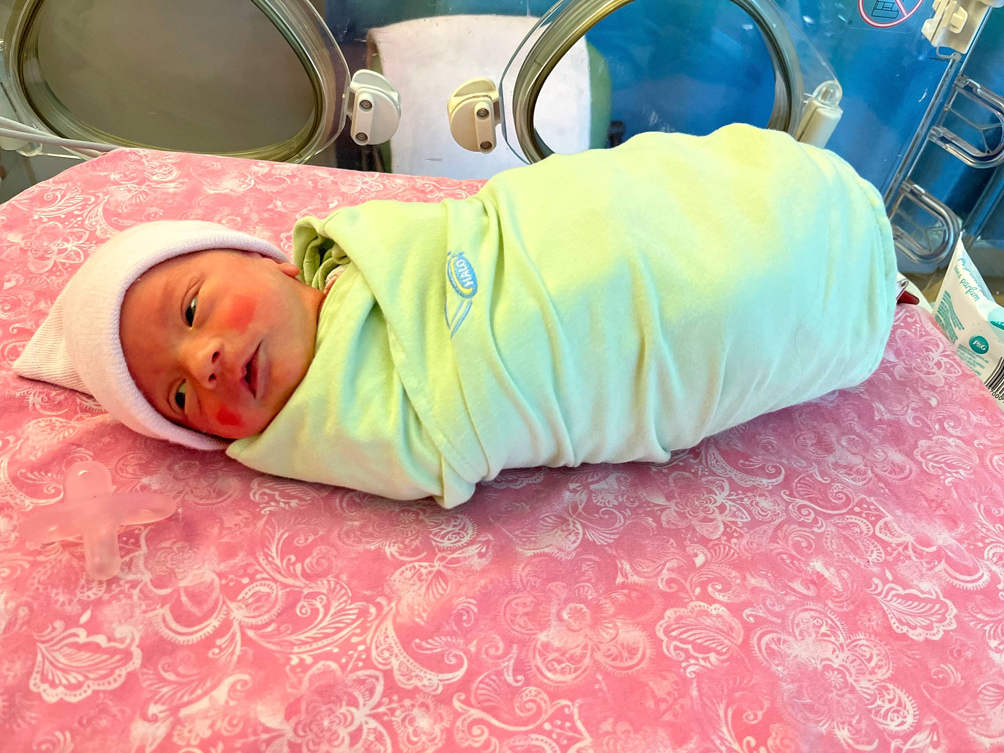 Kensley joined the competition — help win amazing prizes! baby, baby_products, baby_safety, baby_toddler_clothing, bed, bedding, bedtime, child, comfort, flooring, headwear, linens, magenta, nap, person, room, service, sitting, sleep, tableware