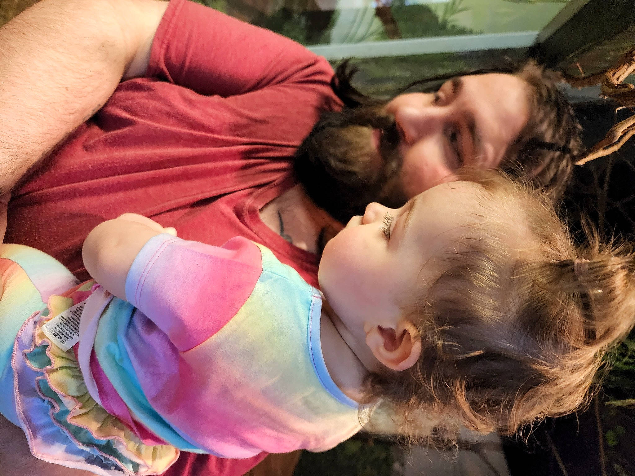 Izabella joined the competition — help win amazing prizes! baby, child, comfort, facial_expression, fun, grass, hairstyle, happy, human, interaction, joint, leisure, mammal, person, play, sitting, skin, t_shirt, toddler, tree