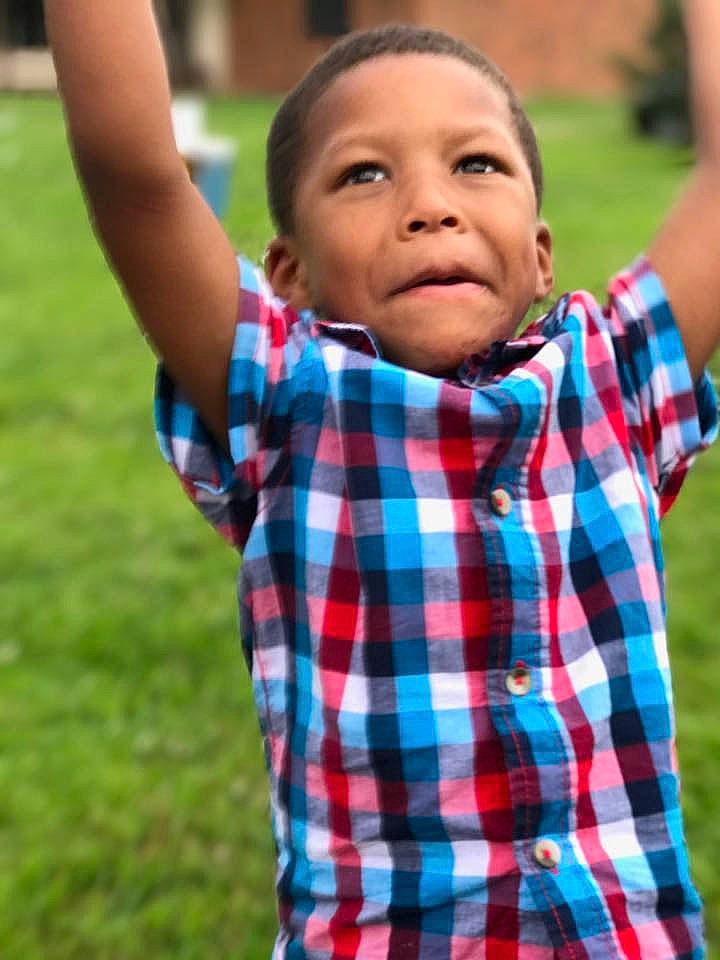 Kamron joined the competition — help win amazing prizes! blue, boy, child, cool, day, facial_expression, fun, girl, grass, outerwear, pattern, people, person, plaid, play, product, red, skin, smile, summer