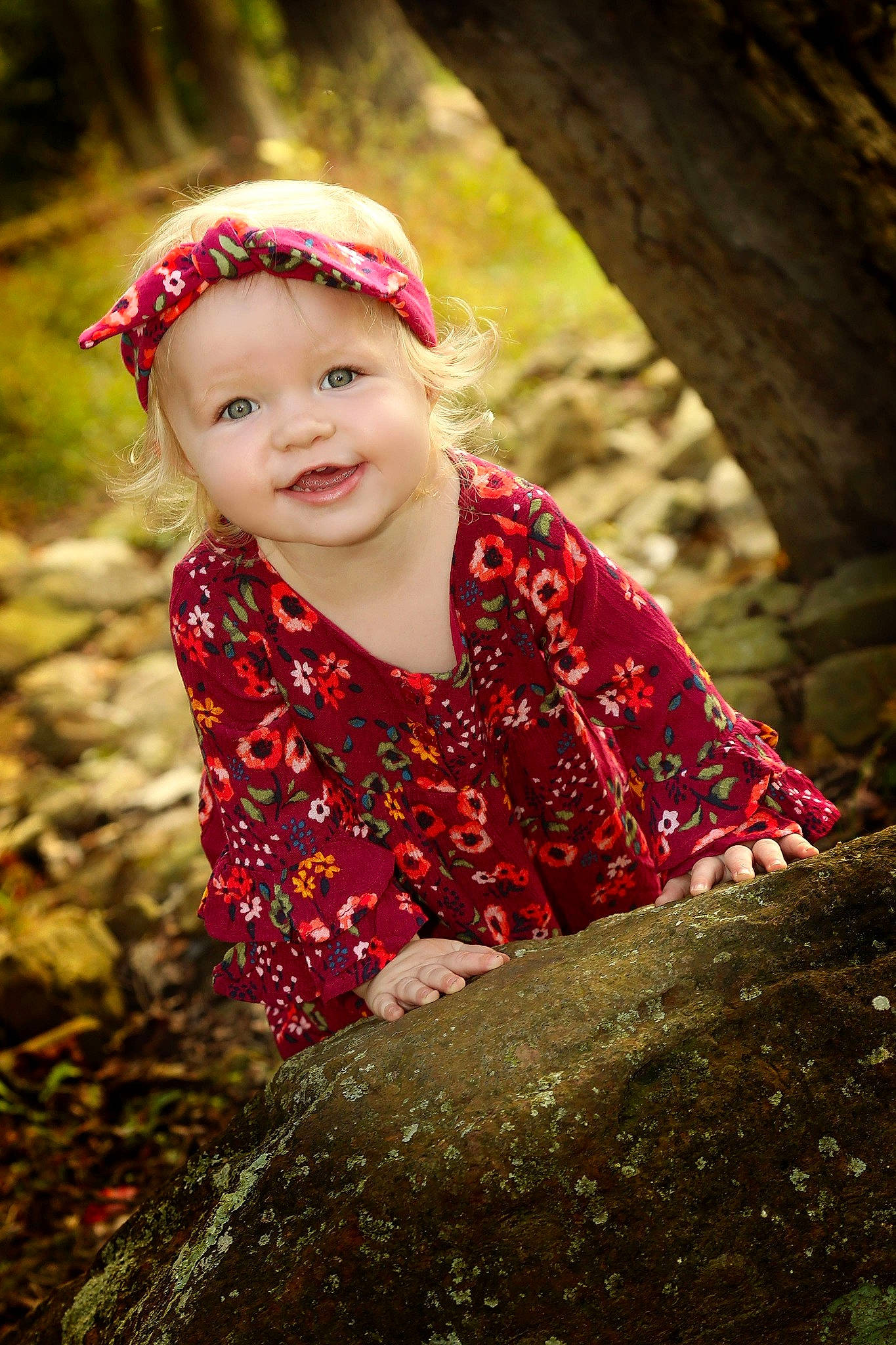 Emmalyn is registered to the contest to win money with this photo: autumn, beauty, child, eye, flower, fun, girl, grass, hair_accessory, happiness, lady, leaf, person, pink, plant, portrait_photography, red, skin, smile, toddler