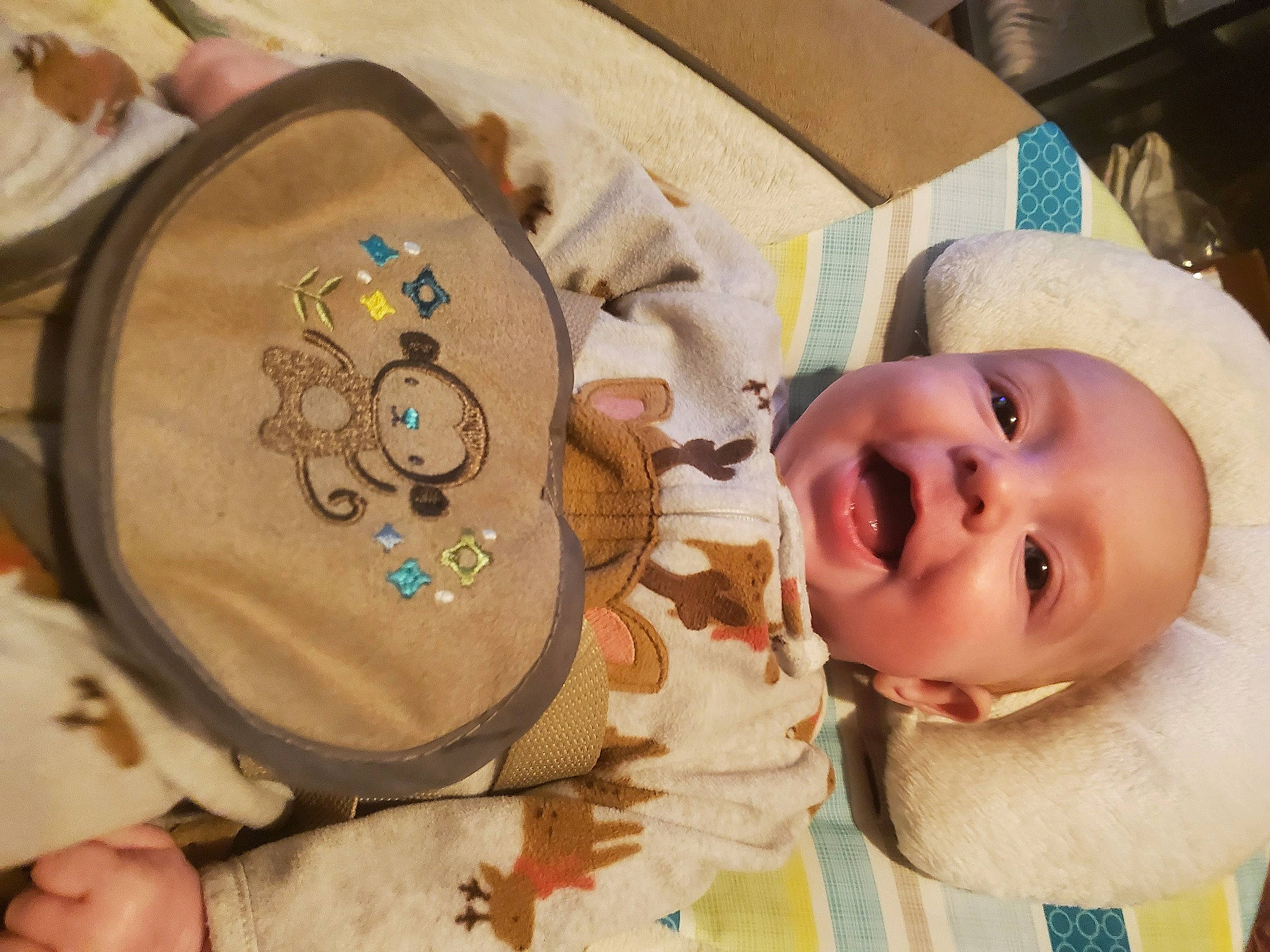 Karissa is registered to the contest to win money with this photo: art, baby, baby_products, baby_toddler_clothing, cheek, child, chin, fun, happy, linens, mammal, people, person, product, room, skin, smile, toddler, toy, tree