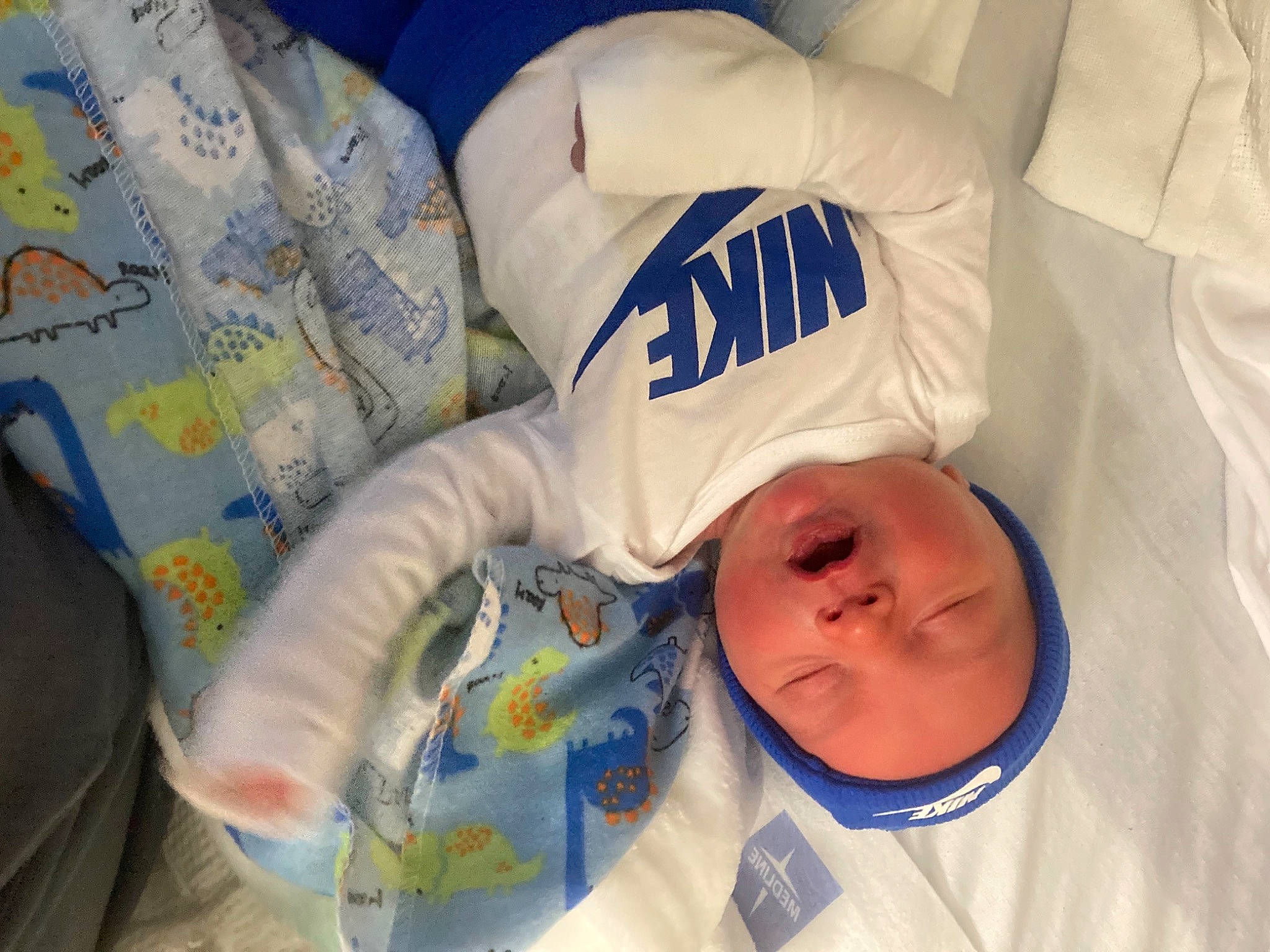 Jeremiah joined the competition — help win amazing prizes! baby, baby_products, baby_safety, baby_sleeping, baby_toddler_clothing, bedtime, cheek, child, comfort, elbow, finger, hat, headwear, linens, mouth, nap, person, room, sleep, sleeve