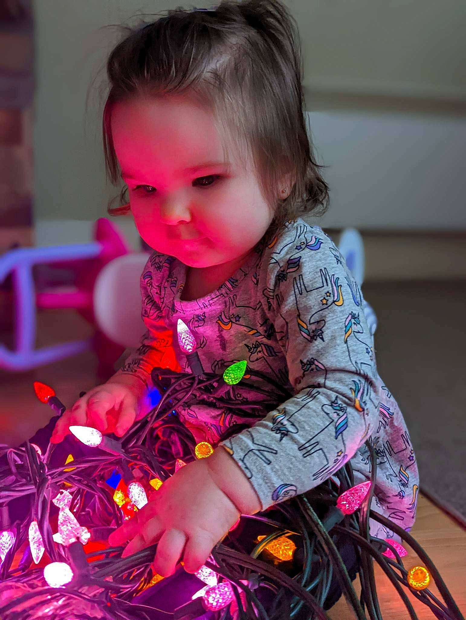 Sofia joined the competition — help win amazing prizes! baby, baby_toddler_clothing, beauty, carmine, child, flooring, fun, happy, iris, magenta, pattern, person, pink, play, purple, sitting, skin, sleeve, t_shirt, toddler