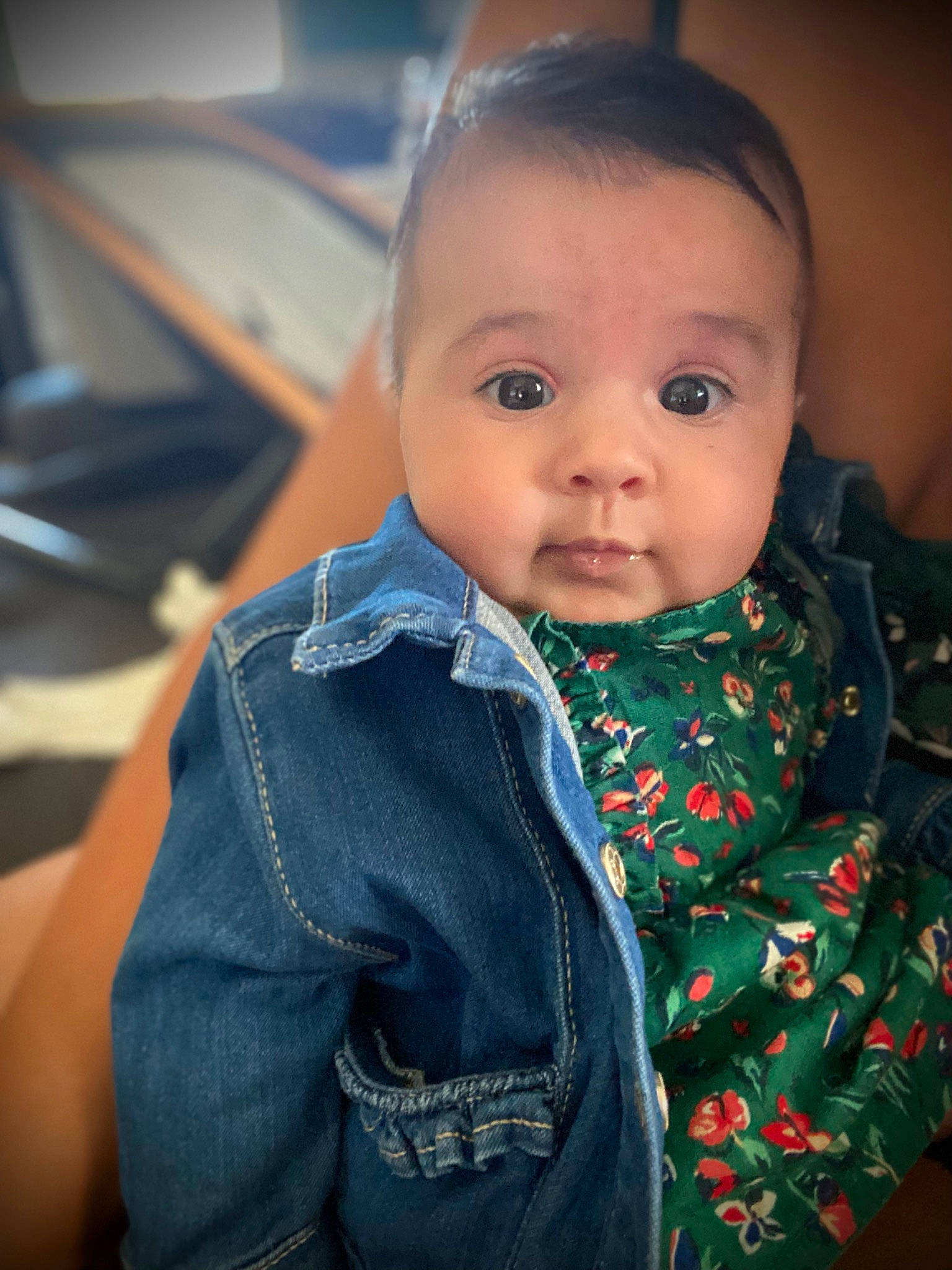 Serena participe au concours pour gagner de l'argent avec cette photo : baby, baby_toddler_clothing, cheek, child, chin, collar, cool, eyebrow, eyelash, face, facial_expression, flash_photography, happy, iris, jacket, lip, nose, person, skin, sleeve