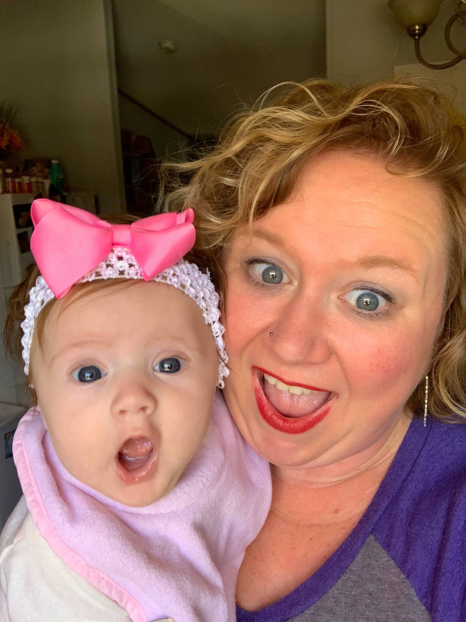 Teigan is registered to the contest to win money with this photo: baby, cheek, child, ear, face, fashion_accessory, fun, hair_accessory, happy, head, headwear, iris, lip, nose, people, person, photography, pink, selfie, skin