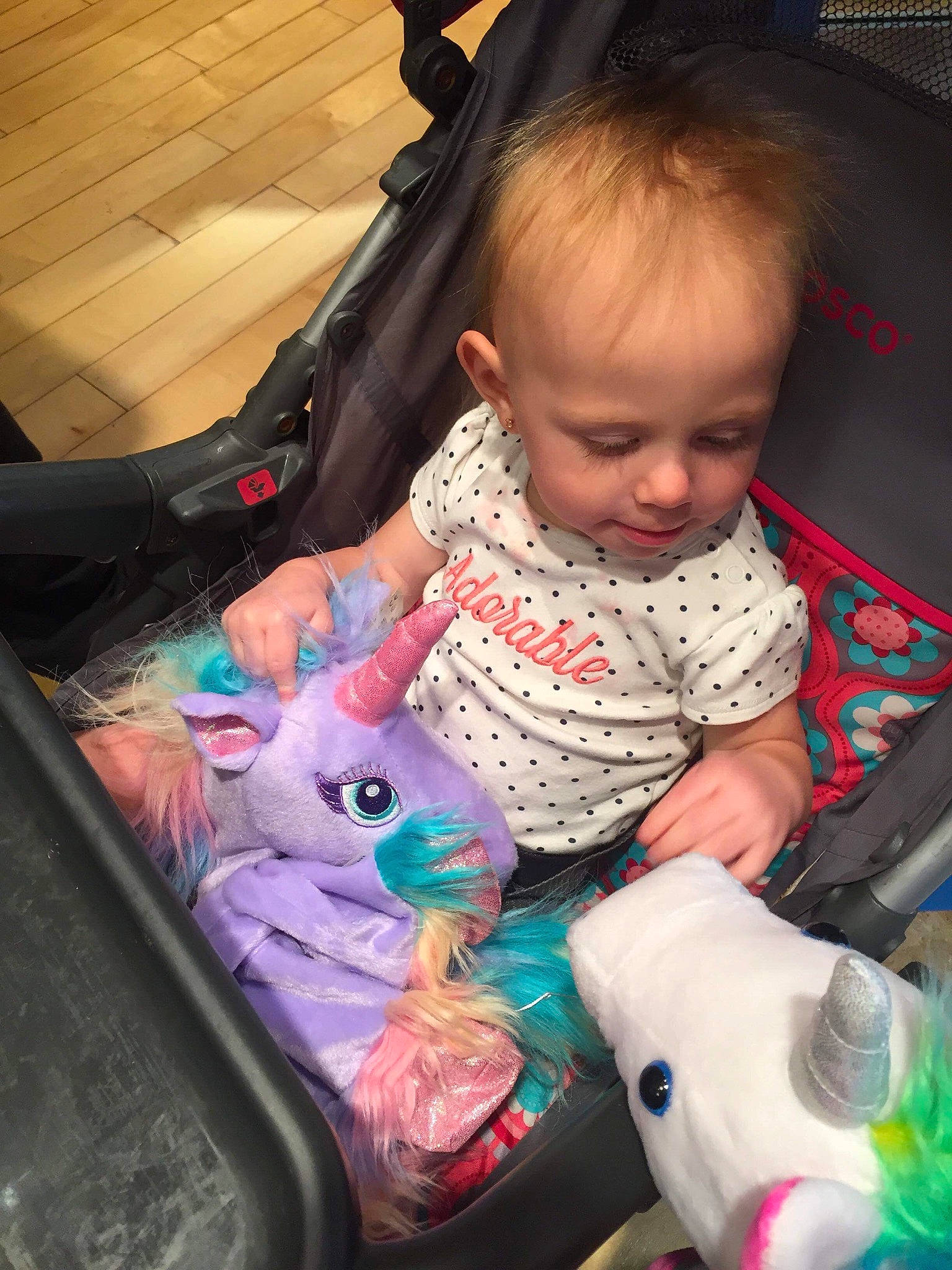 Heidi joined the competition — help win amazing prizes! baby_carriage, baby_products, car_seat, child, cool, eye, fun, girl, infant, person, pink, play, product, skin, textile, toddler