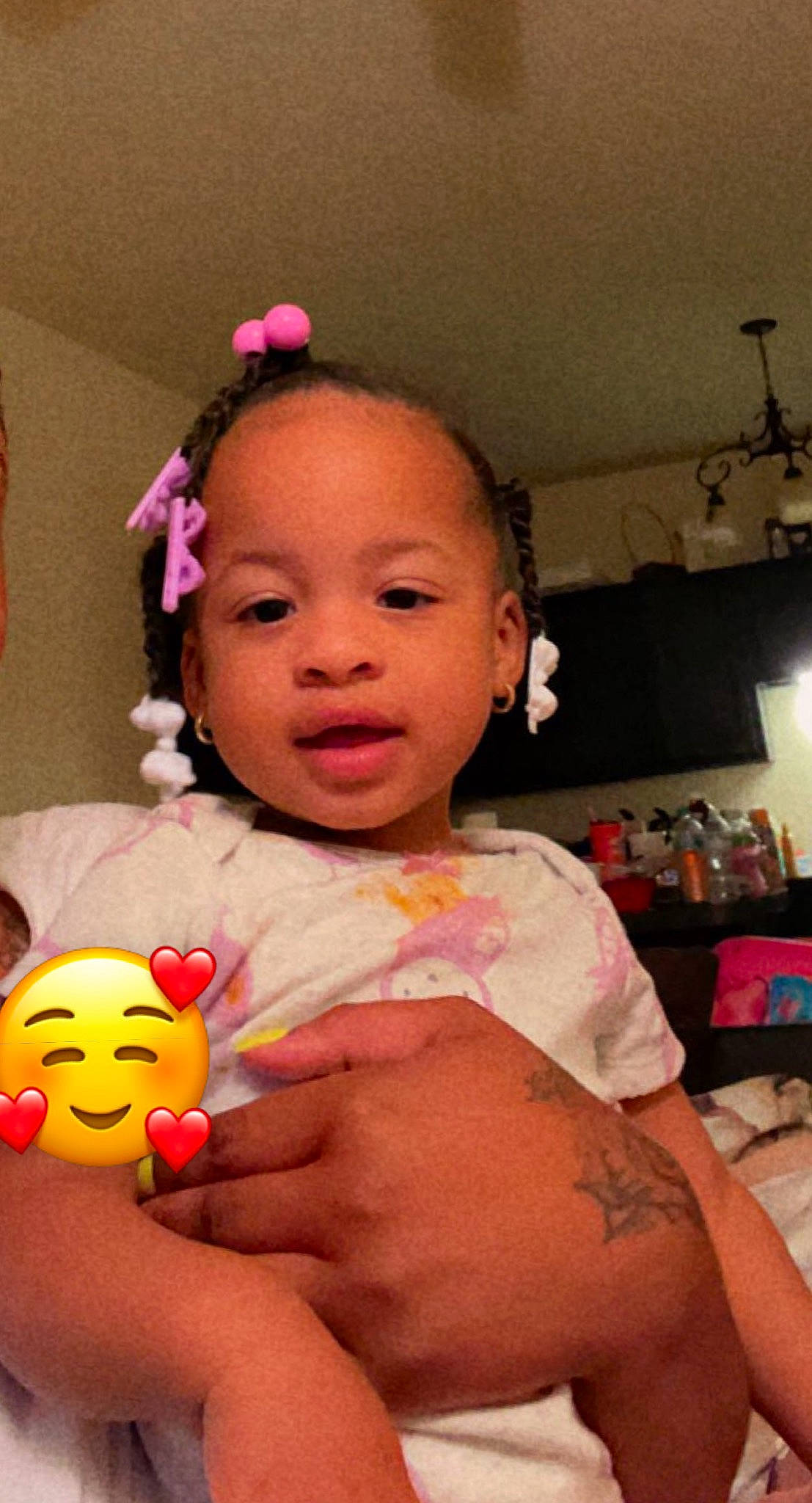 Kynzlee joined the competition — help win amazing prizes! baby, cheek, chest, child, chin, ear, event, eyebrow, eyelash, fun, happy, human_body, lip, mouth, nose, person, pink, skin, thumb, toddler