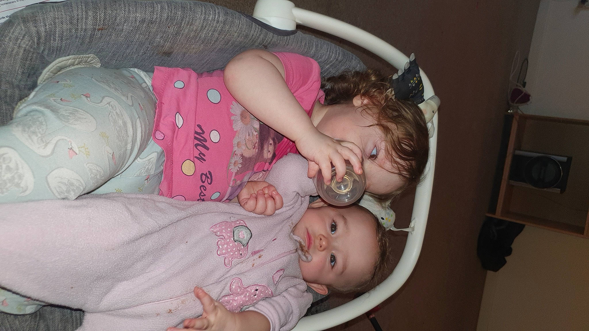 Ester Rose Gatrell joined the competition — help win amazing prizes! baby, baby_carriage, baby_products, baby_toddler_clothing, cheek, child, comfort, eyelash, happy, nap, pattern, person, pink, product, sitting, sleep, sleeve, toddler