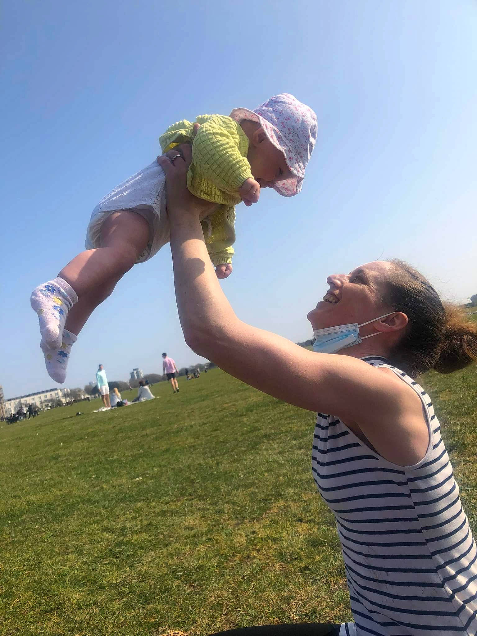 Ester Rose Gatrell is registered to the contest to win money with this photo: baseball_cap, event, eyewear, flash_photography, fun, gesture, grass, grassland, happy, joy, landscape, leisure, meadow, people_in_nature, person, plant, recreation, shorts, sky, t_shirt