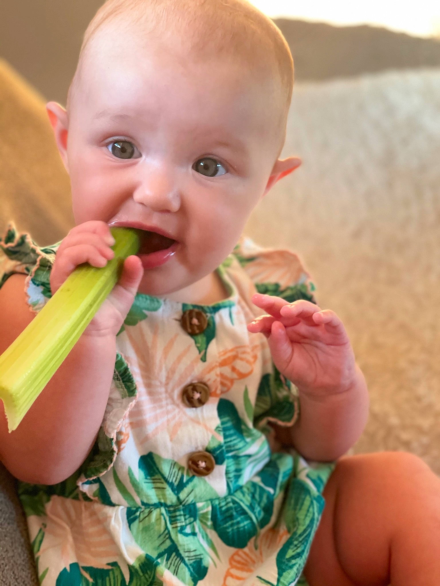 Lillian Rose joined the competition — help win amazing prizes! baby_toddler_clothing, cheek, ear, eye, eyelash, face, finger, gesture, grass, happy, head, iris, lip, mouth, nail, neck, nose, person, skin, thumb