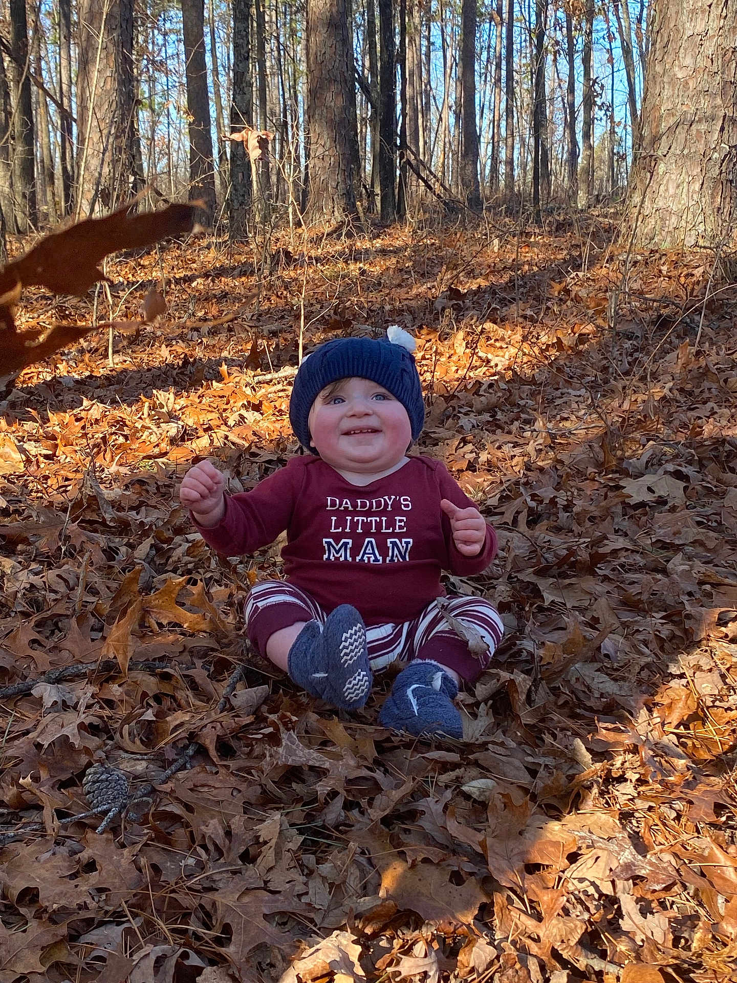 Tobias joined the competition — help win amazing prizes! baby, cap, clothing, face, grove, hat, head, land, leaf, nature, outdoors, person, photography, plant, portrait, rock, soil, tree, vegetation, woodland