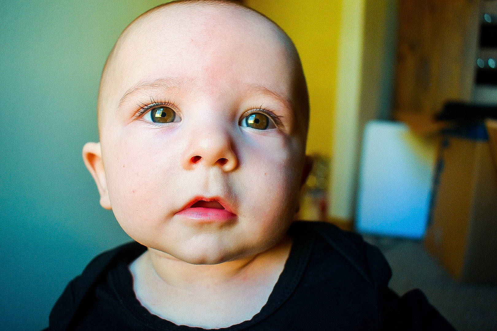 Kenny is registered to the contest to win money with this photo: baby, cheek, child, chin, close_up, ear, eye, eyebrow, eyelash, face, forehead, head, iris, lip, mouth, nose, organ, person, skin, smile