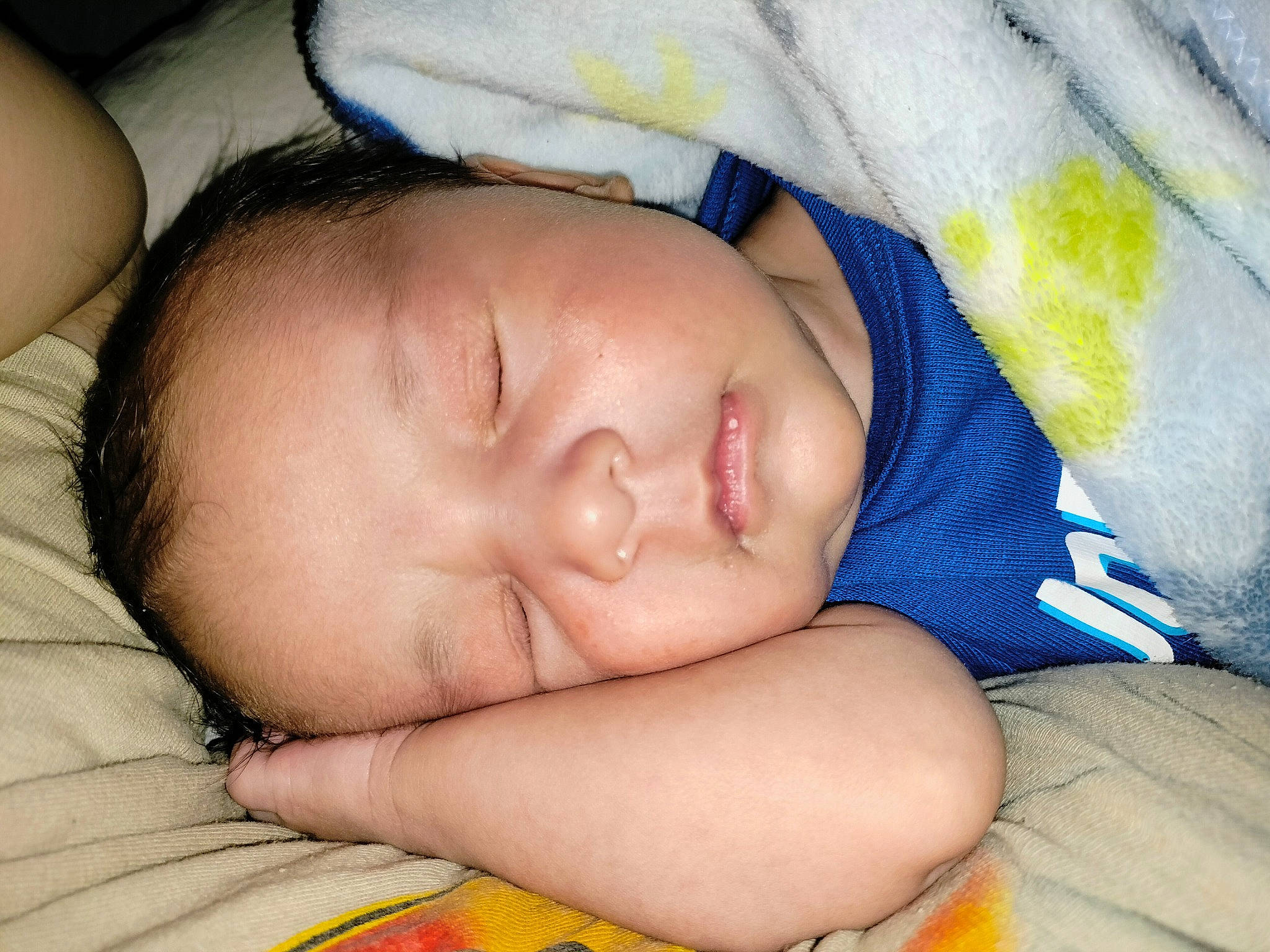 X'Adrian joined the competition — help win amazing prizes! baby, baby_products, baby_sleeping, baby_toddler_clothing, bedtime, cheek, child, comfort, electric_blue, eye, eyebrow, eyelash, iris, linens, mouth, nap, nose, person, skin, textile