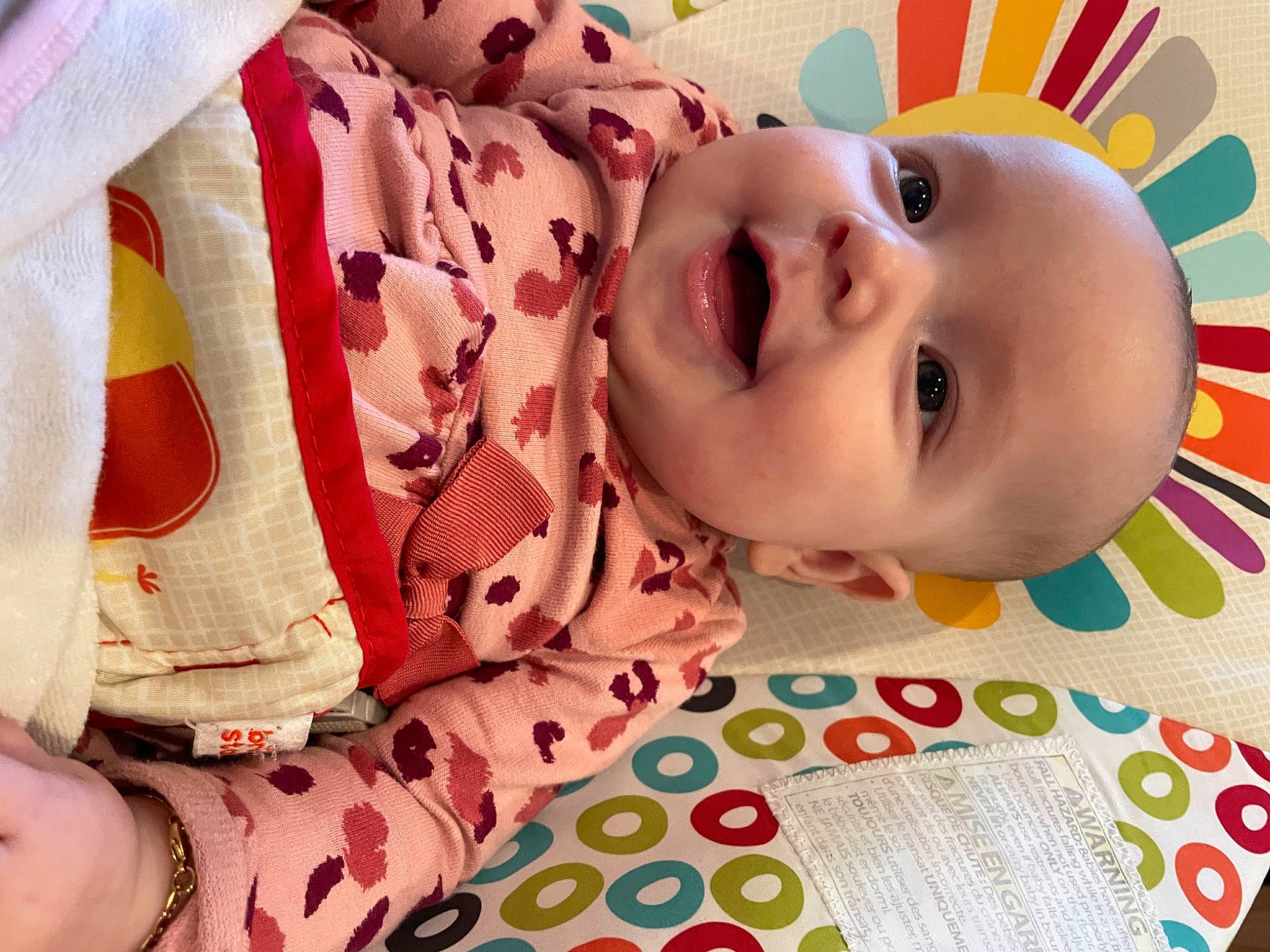 Annalee joined the competition — help win amazing prizes! baby, baby_toddler_clothing, cheek, child, eye, eyelash, face, happy, human_body, iris, lip, nose, person, pink, product, skin, sleeve, smile, textile, toddler