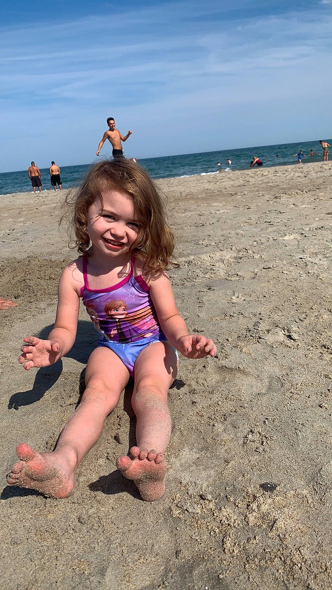 Susan is registered to the contest to win money with this photo: barefoot, beach, child, coast, fawn, foot, fun, holiday, joy, leg, ocean, person, play, sand, sea, summer, toddler, toe, tourism, vacation