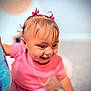 Cataleya is registered to the contest to win money with this photo: toddler, child, smiling, pink_shirt, hair_ties, indoor, carpet, happy, cute, person, baby, portrait, young_child, cheerful, playful, close_up, human, infant, joyful, expression