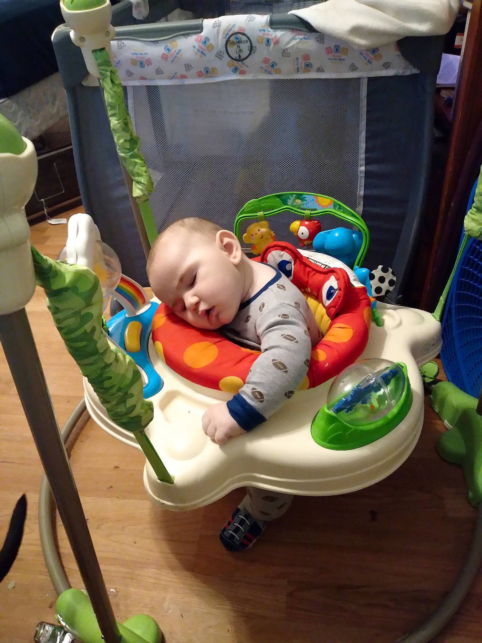 Bobby is registered to the contest to win money with this photo: baby, baby_carriage, baby_products, baby_safety, baby_toddler_clothing, baby_toys, child, infant_bed, person, plastic, play, product, sitting, sock, toddler, toy