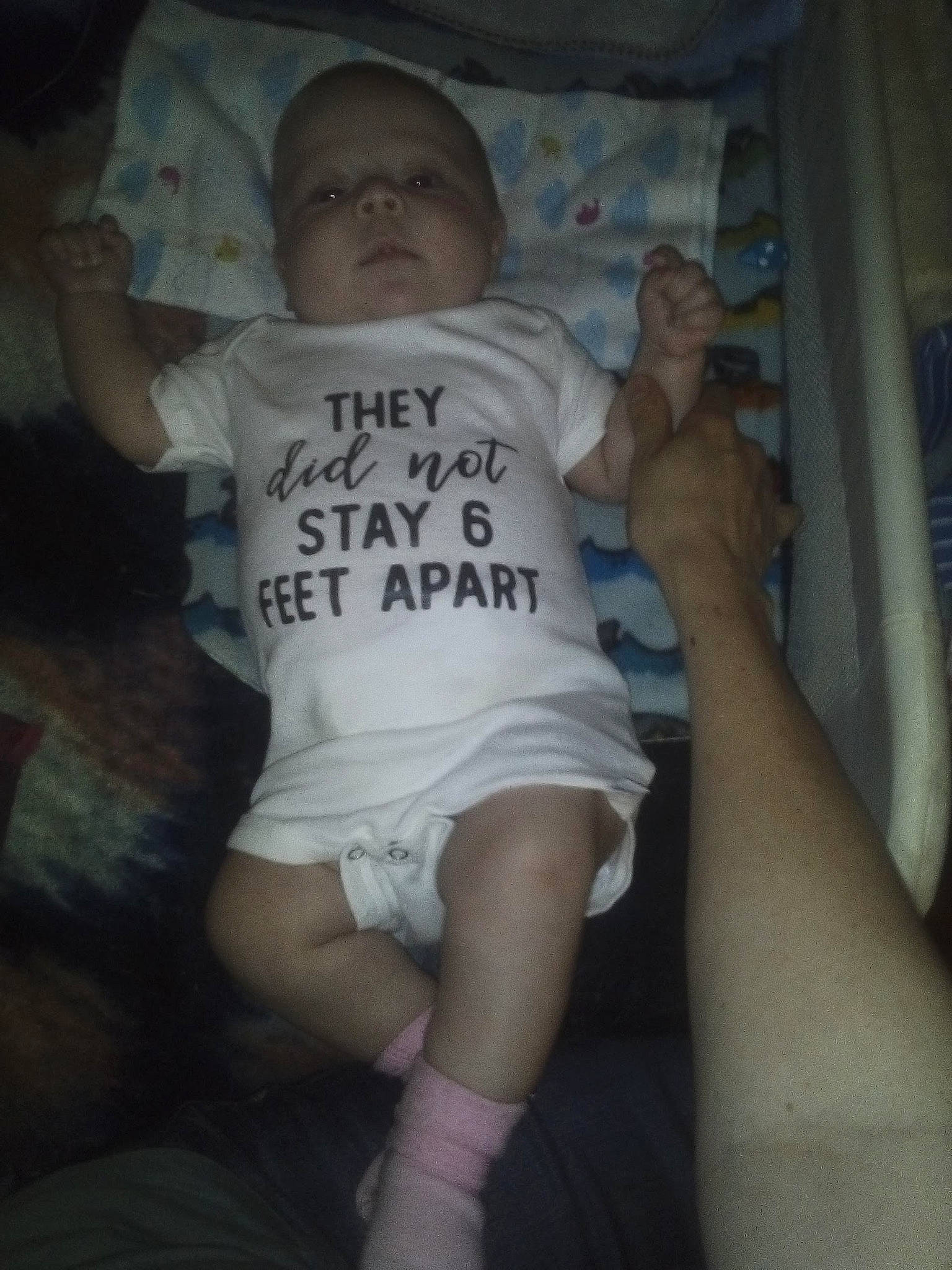 Hayley joined the competition — help win amazing prizes! abdomen, baby, baby_toddler_clothing, bed, chest, comfort, elbow, finger, glasses, leg, mammal, mouth, neck, person, shoulder, skin, t_shirt, thigh, thumb, toddler