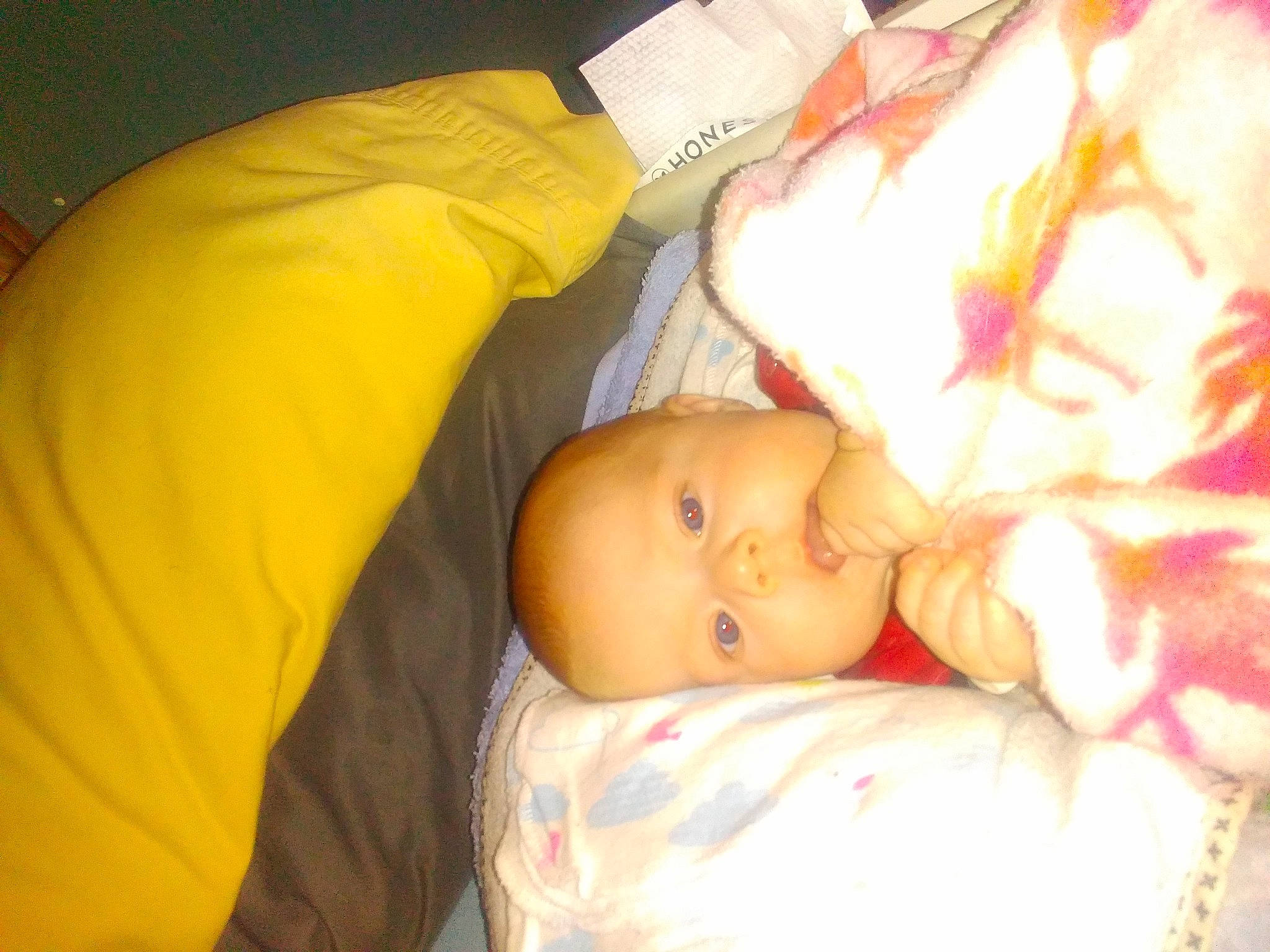 Hayley joined the competition — help win amazing prizes! abdomen, baby, baby_products, baby_toddler_clothing, bedding, bedtime, cheek, child, comfort, eyelash, head, linens, mouth, nap, nose, orange, person, room, skin, sleep