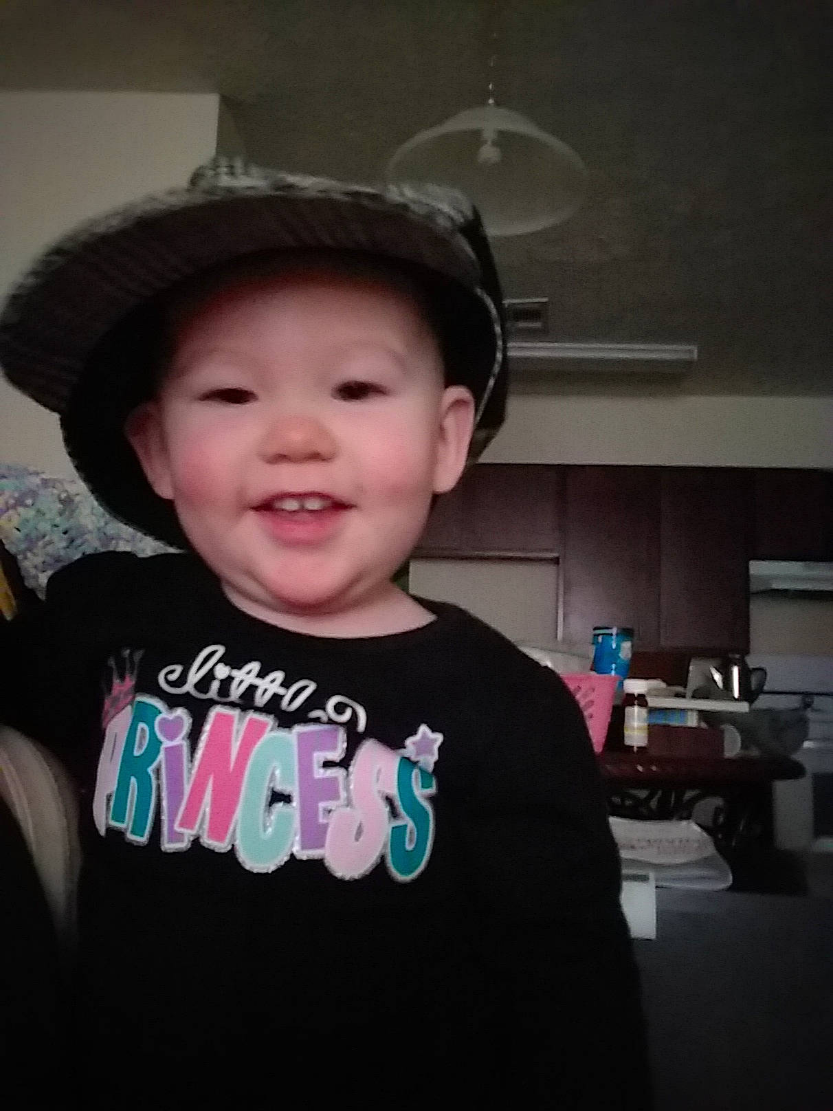 Esmeralda joined the competition — help win amazing prizes! cheek, child, cool, ear, fashion_accessory, fun, happy, hat, head, headgear, headwear, joy, person, photography, smile, t_shirt, toddler, tooth