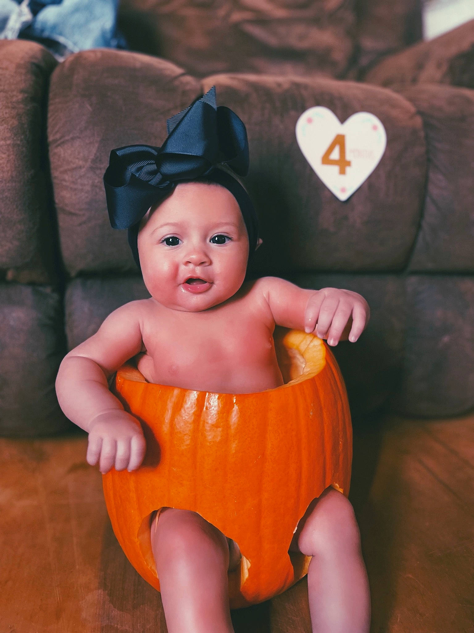 Adaleigh joined the competition — help win amazing prizes! baby, cheek, chest, child, comfort, eye, finger, fun, happy, headwear, lap, orange, organ, person, product, skin, stomach, thigh, toddler, toy