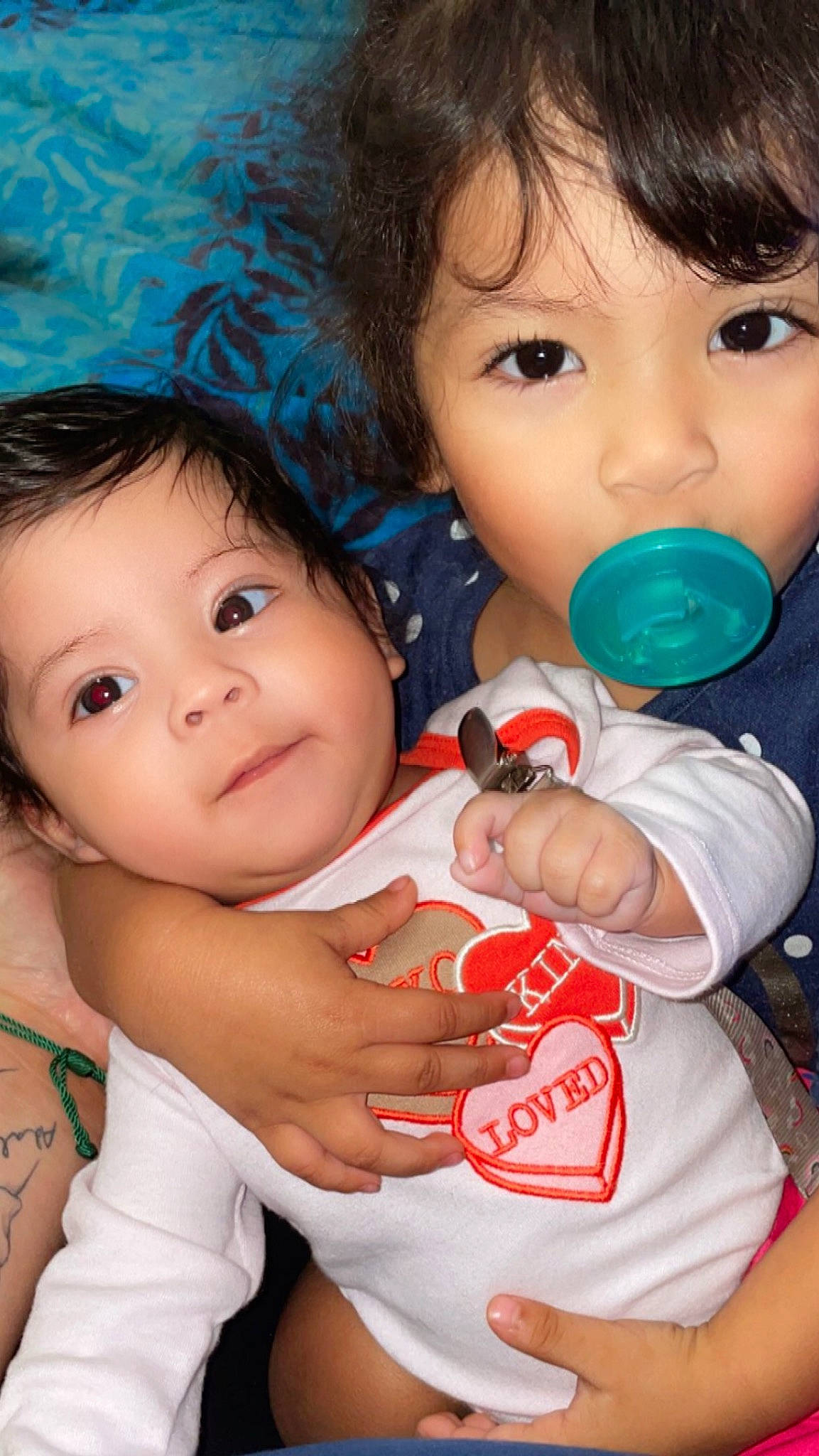 Adaleya joined the competition — help win amazing prizes! arm, baby, baby_toddler_clothing, blue, cheek, eye, facial_expression, finger, gesture, hairstyle, hand, happy, interaction, iris, lip, mouth, nose, organ, person, skin