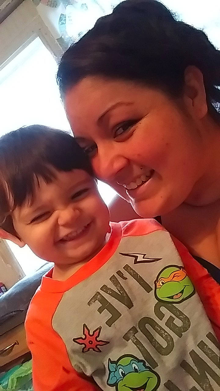 Sebastian is registered to the contest to win money with this photo: baby, black_hair, child, daughter, forehead, fun, happy, joy, mother, nose, person, photography, selfie, smile, toddler