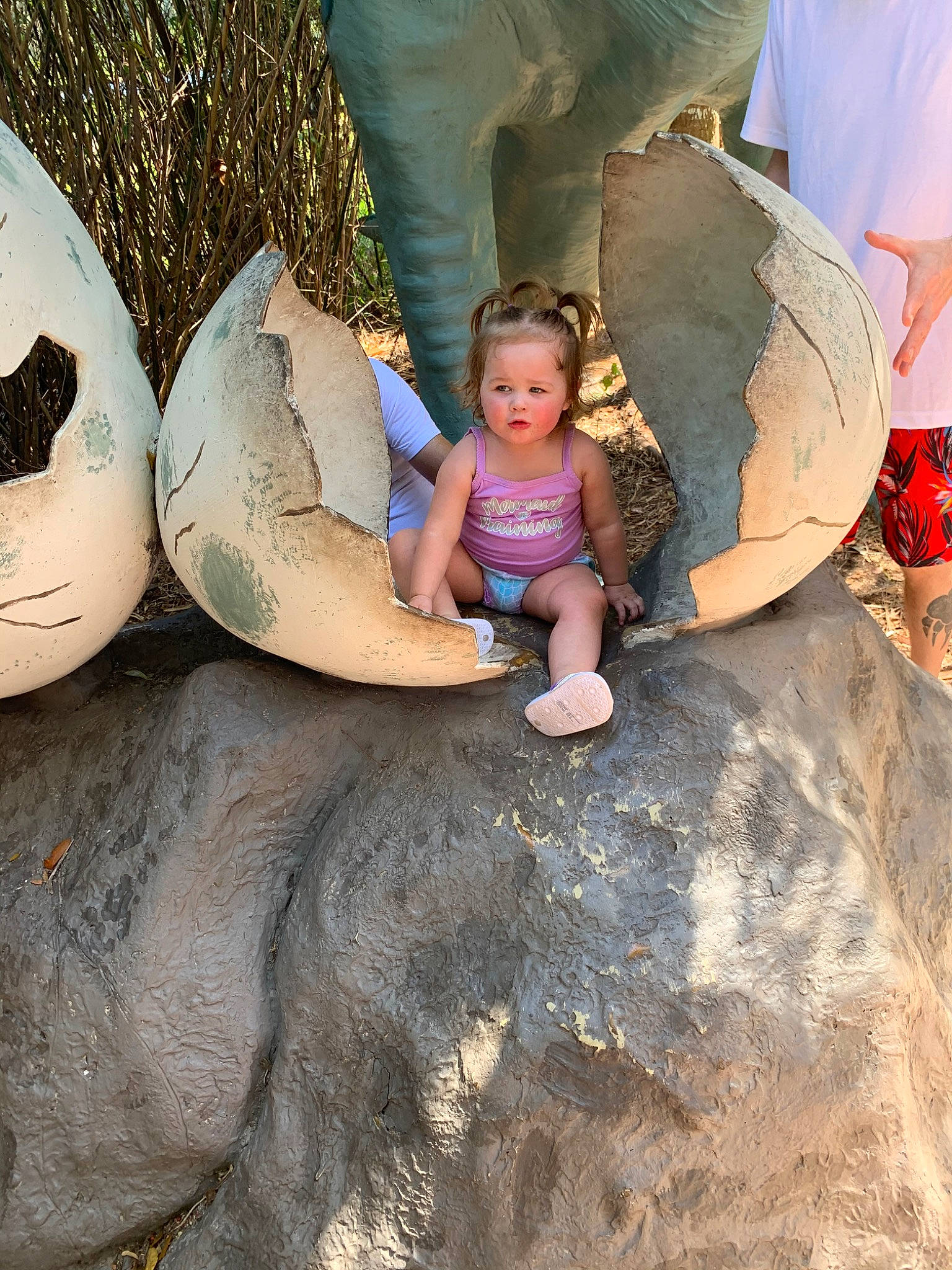 Estelle is registered to the contest to win money with this photo: child, fawn, fun, happy, person, play, rock, smile, toddler, tree, vacation, world