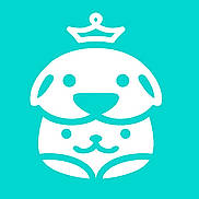 Choupi participe au concours pour gagner de l'argent avec cette photo : animal, art, cat, crown, cute, design, dog, face, flat, graphic, icon, illustration, logo, minimalist, pet, stylized, symbol, turquoise, vector, white