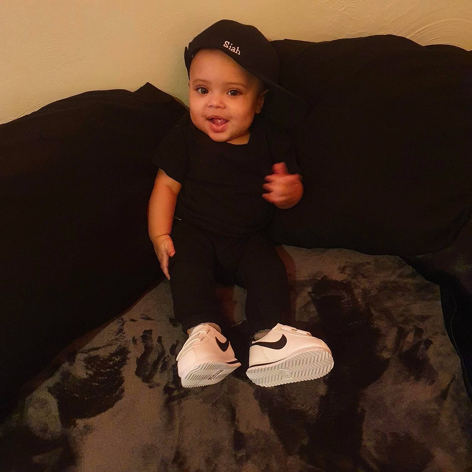 Josiah joined the competition — help win amazing prizes! arm, comfort, elbow, finger, flash_photography, flooring, foot, fun, gesture, head, headwear, human_body, human_leg, knee, leg, person, sleeve, smile, thigh, tints_and_shades