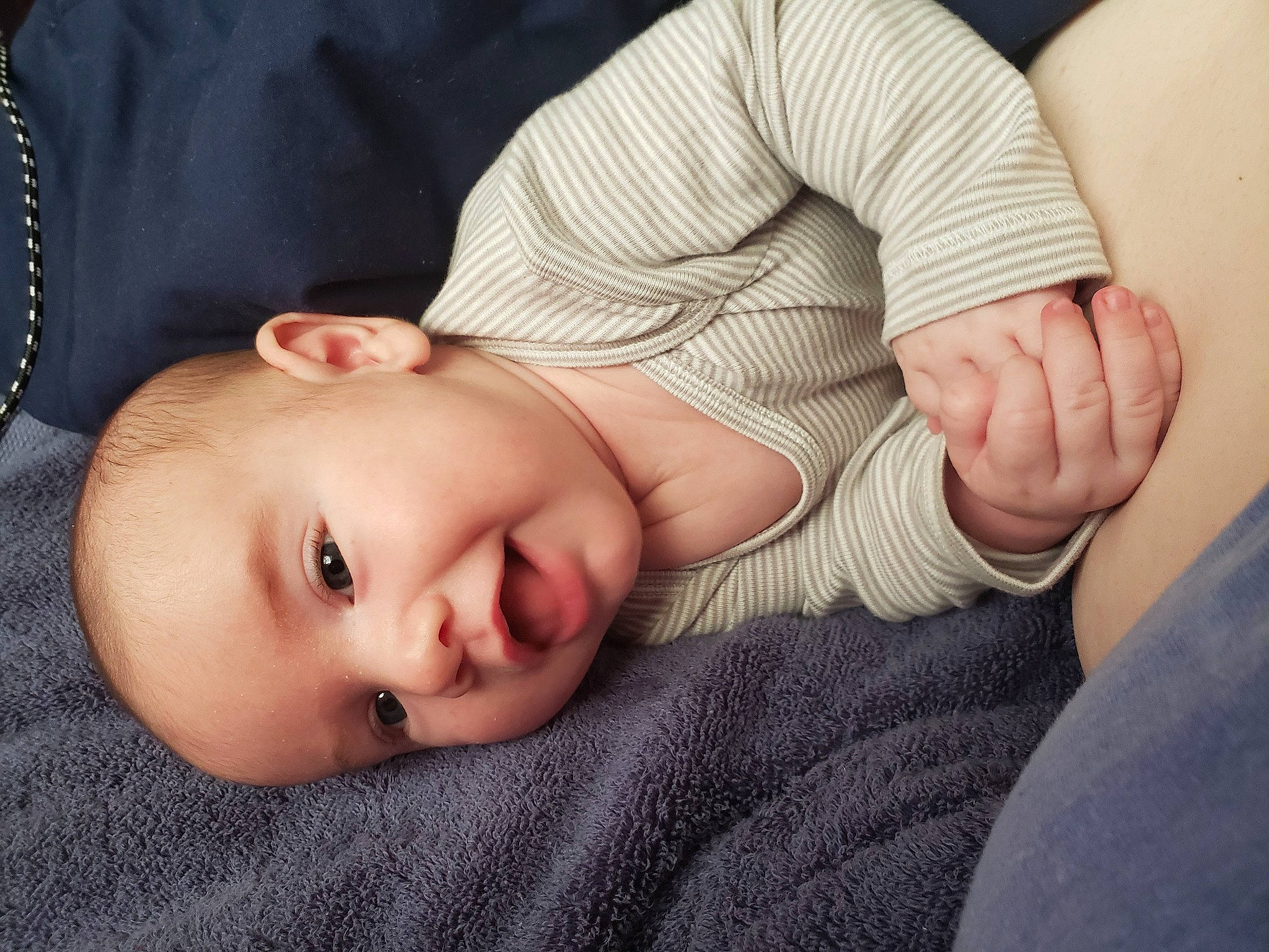 Ryland joined the competition — help win amazing prizes! baby, baby_toddler_clothing, cheek, child, comfort, eye, eyebrow, finger, flash_photography, gesture, grass, happy, head, lip, nose, person, skin, sleeve, smile, toddler