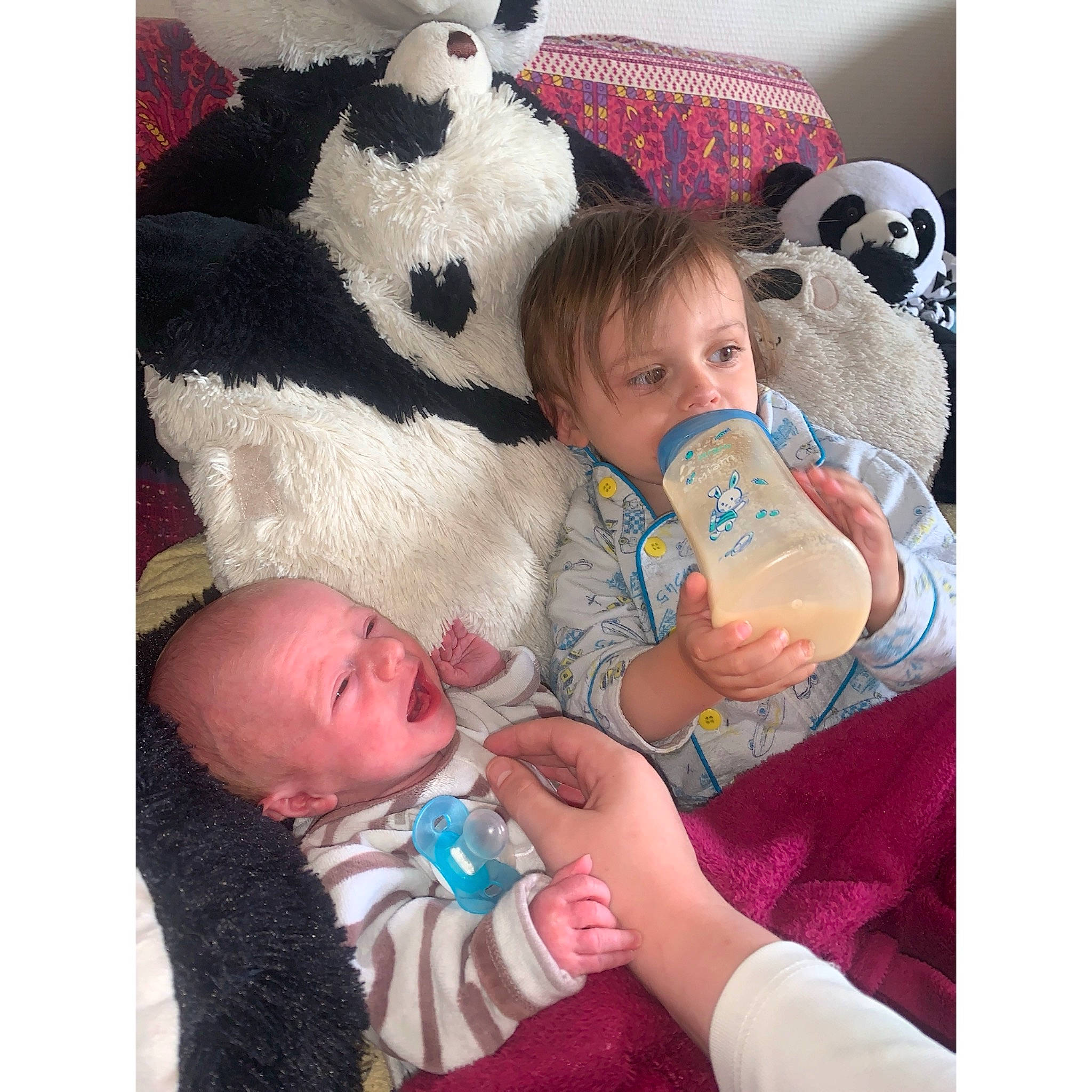 Axel participe au concours pour gagner de l'argent avec cette photo : baby, baby_sleeping, baby_toddler_clothing, beauty, comfort, couch, eye, finger, gesture, happy, head, lap, linens, mammal, person, pillow, skin, sleeve, stuffed_toy, textile