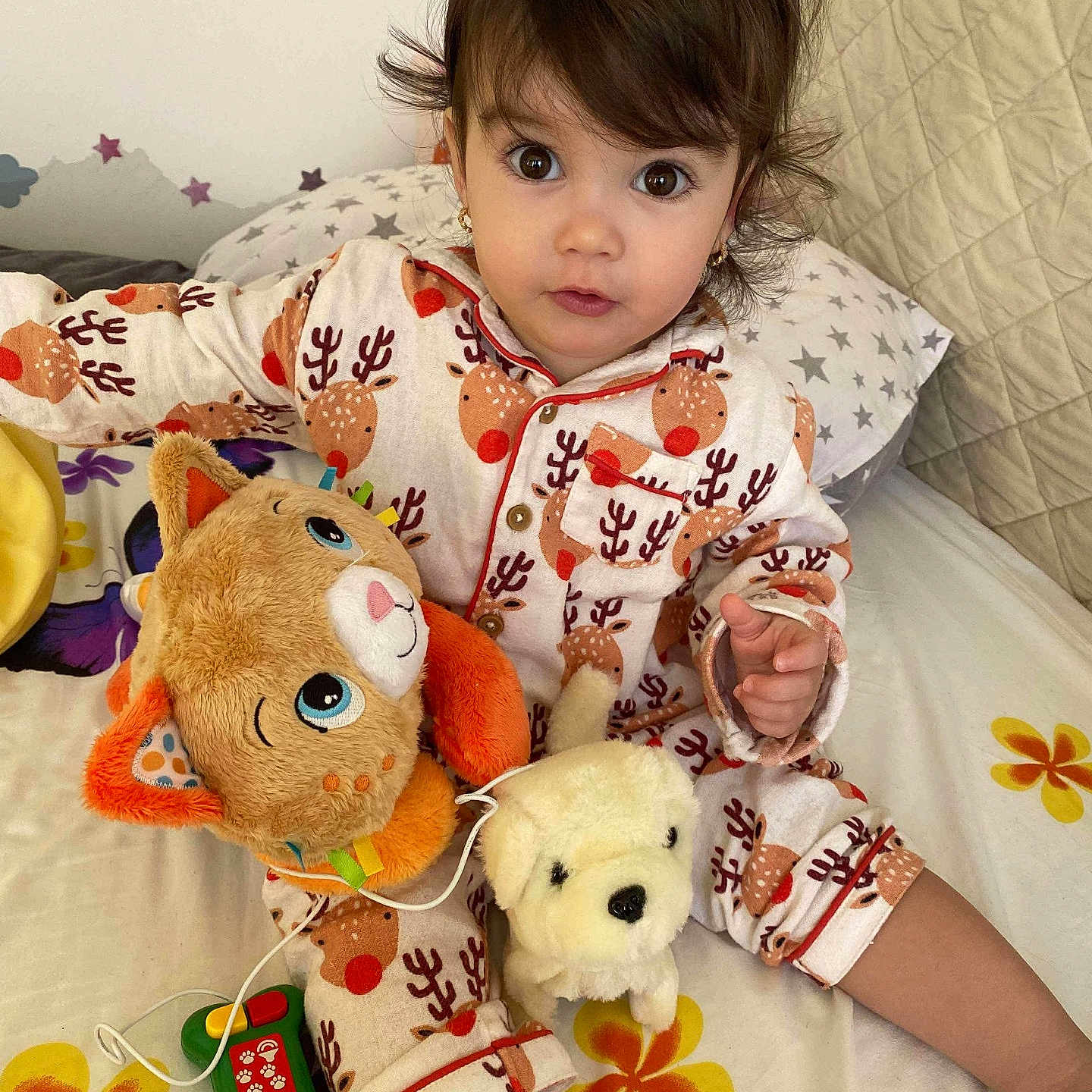 Mia joined the competition — help win amazing prizes! baby, bed, blackhair, blanket, clothing, cushion, face, furniture, hair, head, homedecor, infantbed, pajamas, person, photography, portrait, sitting, sleeve, toy