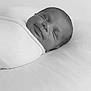Azelia joined the competition — help win amazing prizes! baby, newborn, smiling, wrapped, blanket, sleeping, face, infant, portrait, peaceful, monochrome, black_and_white, cute, resting, soft, closeup, child, person, lying_down, serene