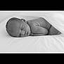Azelia joined the competition — help win amazing prizes! newborn, baby, sleeping, black_and_white, blanket, infant, peaceful, soft, bed, rest, portrait, child, cute, skin, face, head, closed_eyes, lying_down, calm, tender
