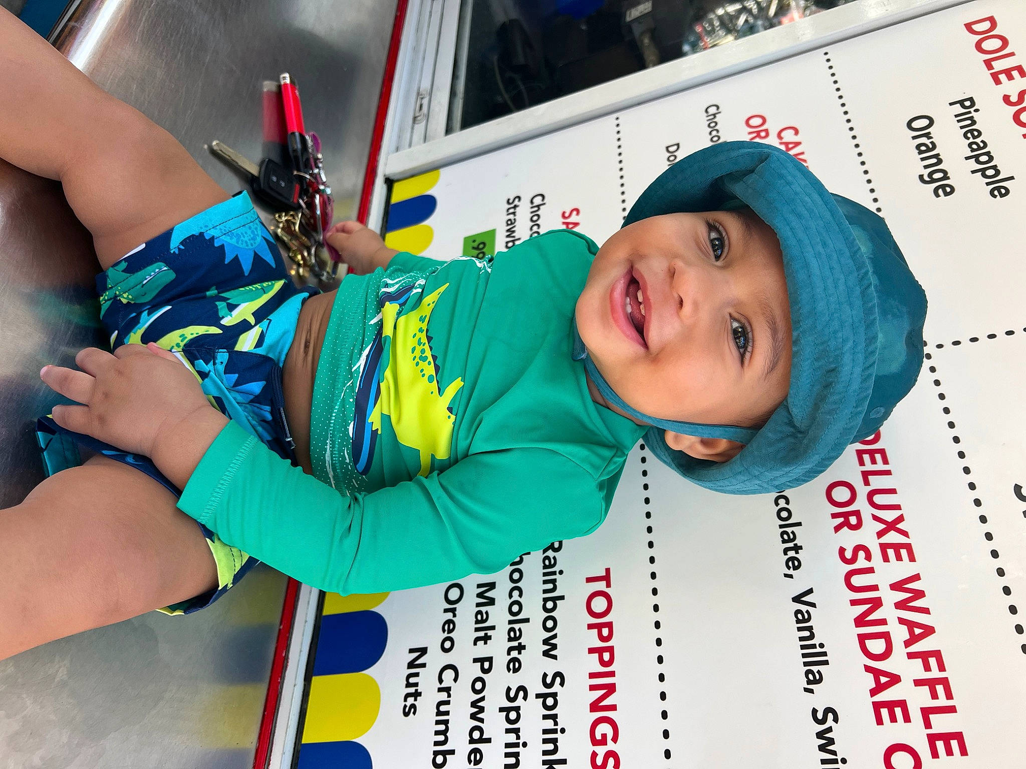 Kaisen joined the competition — help win amazing prizes! advertising, baby, cap, car, child, electric_blue, event, font, fun, happy, headwear, joy, leisure, person, photography, recreation, smile, snapshot, tire, toddler