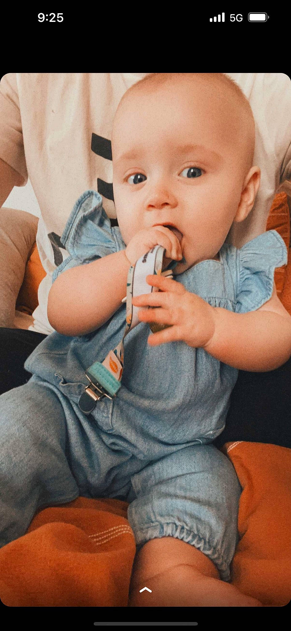 Eliza is registered to the contest to win money with this photo: arm, baby, baby_toddler_clothing, cheek, clothing, comfort, finger, gesture, hairstyle, hand, happy, iris, leg, lip, mouth, muscle, nose, person, skin, sleeve