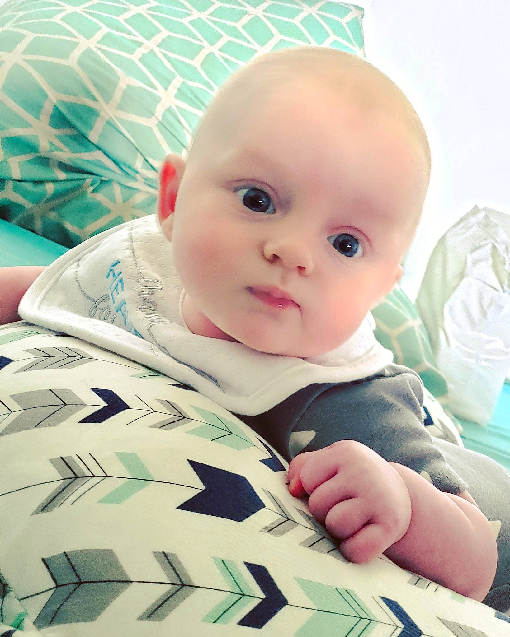 Jaxsyn Cade joined the competition — help win amazing prizes! baby, cheek, child, eye, face, finger, forehead, hand, head, nose, person, skin, toddler