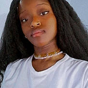 Marshia joined the competition — help win amazing prizes! accessories, blackhair, bodypart, clothing, dimples, face, female, girl, hair, hairdresser, head, jewelry, neck, necklace, person, photography, portrait, shoulder, t_shirt, teen
