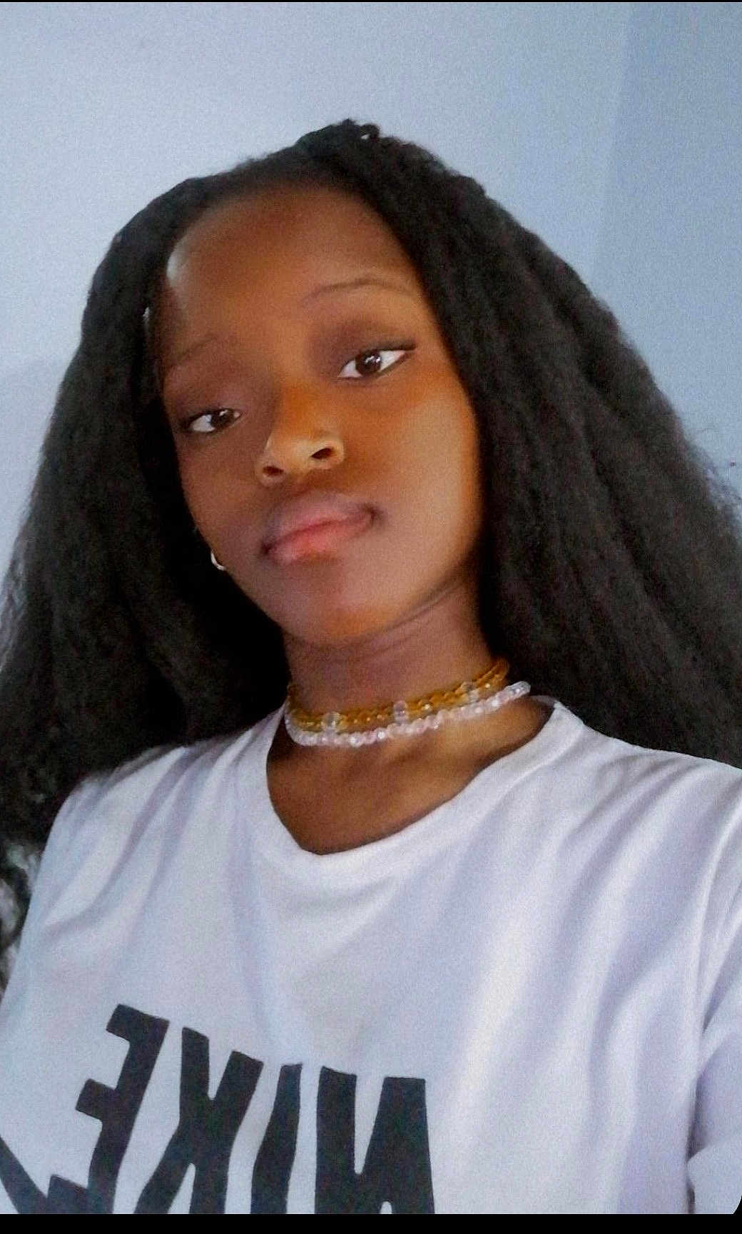Marshia joined the competition — help win amazing prizes! accessories, blackhair, bodypart, clothing, dimples, face, female, girl, hair, hairdresser, head, jewelry, neck, necklace, person, photography, portrait, shoulder, t_shirt, teen