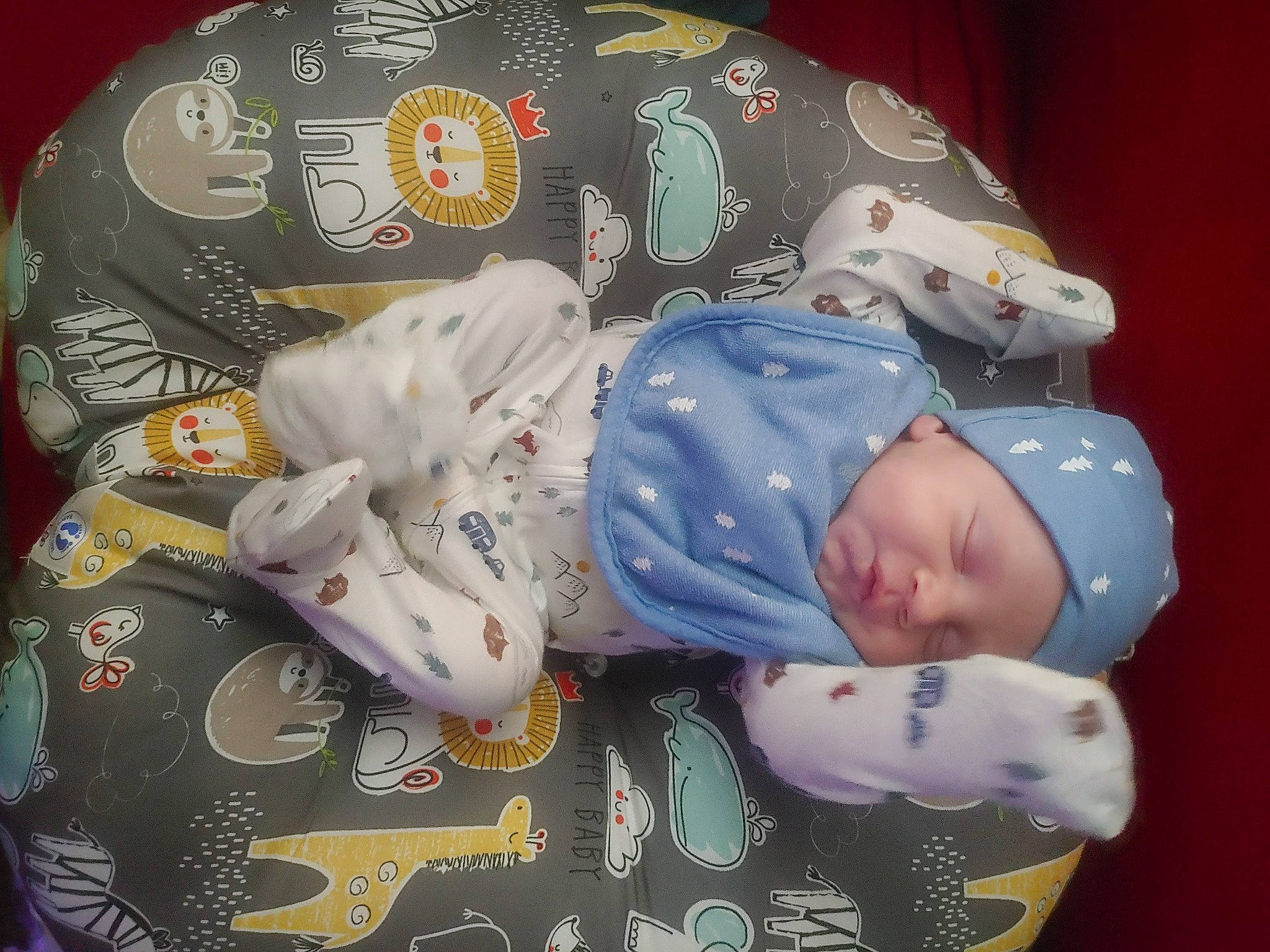 Kingsley is registered to the contest to win money with this photo: baby, baby_products, baby_sleeping, baby_toddler_clothing, bedtime, carmine, child, comfort, headgear, headwear, human_body, linens, nap, pattern, person, room, sleep, sleeve, textile, toddler