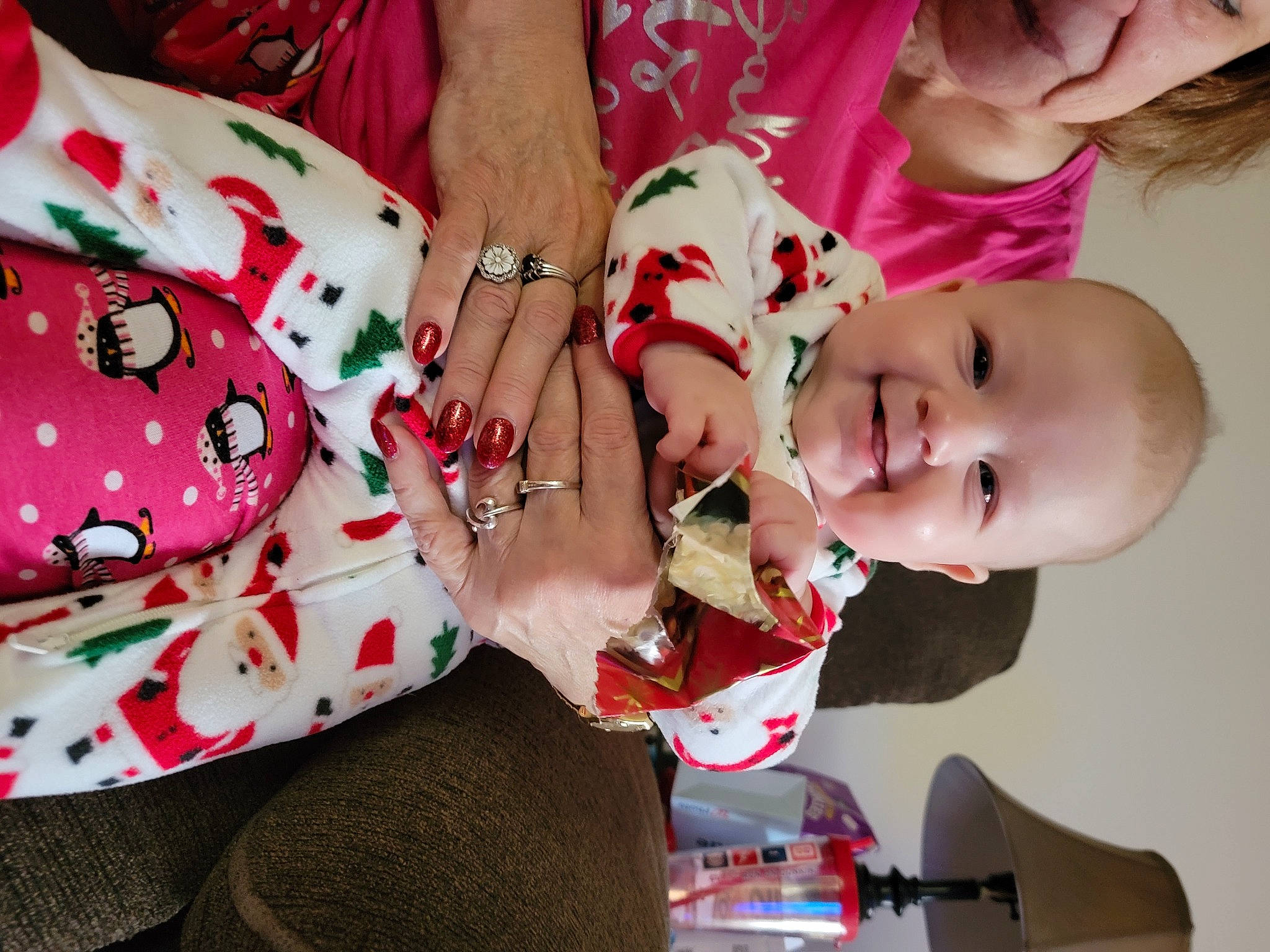 Charlee is registered to the contest to win money with this photo: baby, baby_toddler_clothing, carmine, child, event, eyelash, gesture, happy, human_leg, joy, nail, pattern, person, plaid, product, red, skin, sleeve, smile, toddler