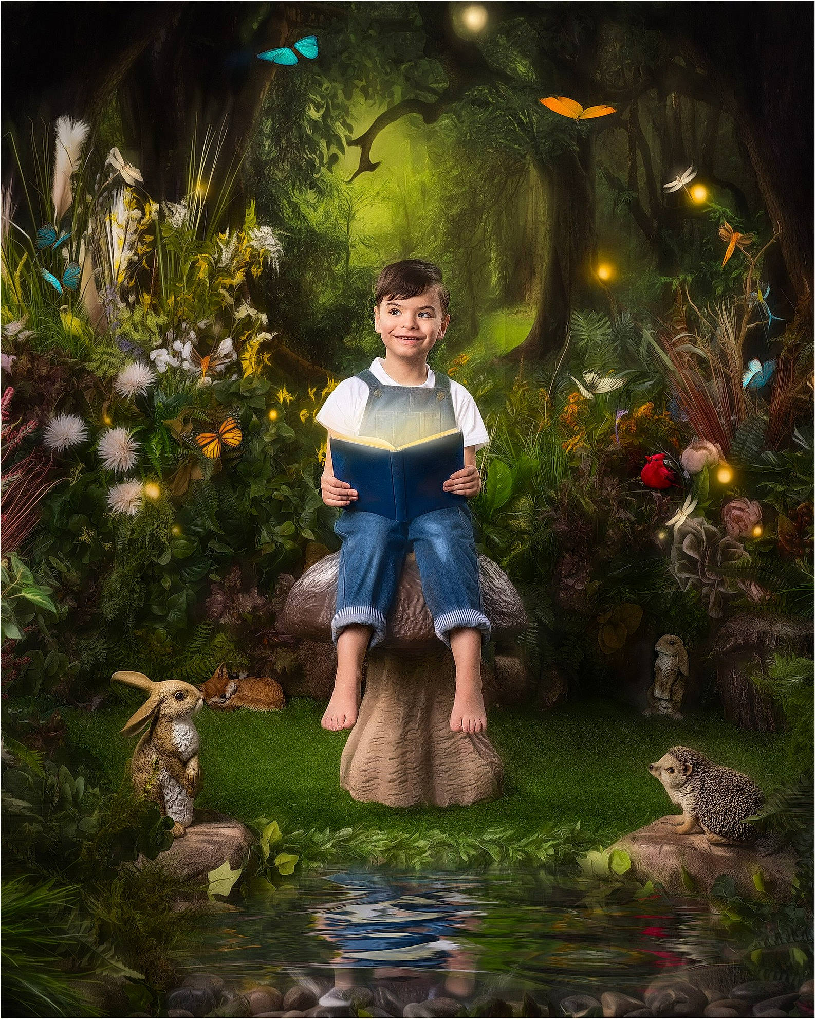 Devin joined the competition — help win amazing prizes! adaptation, art, cg_artwork, fawn, fictional_character, garden, grass, happy, illustration, joy, landscape, landscaping, lawn_ornament, organism, painting, people_in_nature, person, plant, shrub, vertebrate